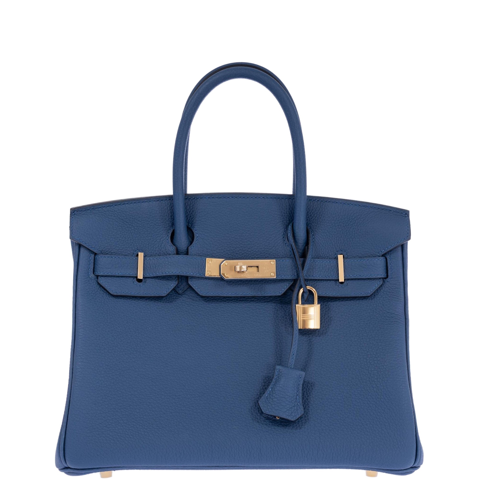 Hermès Birkin 30 Bleu Tie Togo Permabrass Hardware