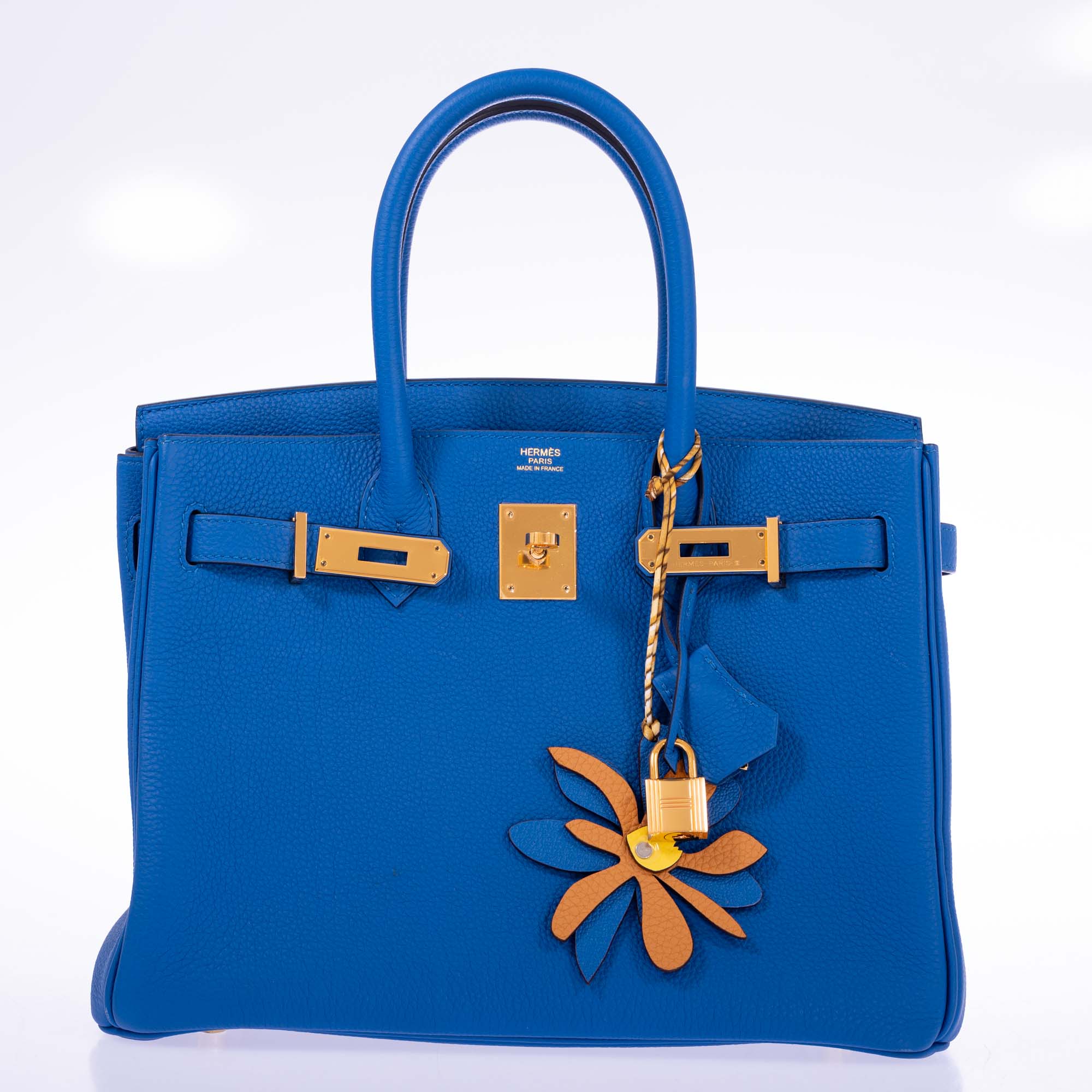 Hermès Birkin 30 Blue France Togo Gold Hardware