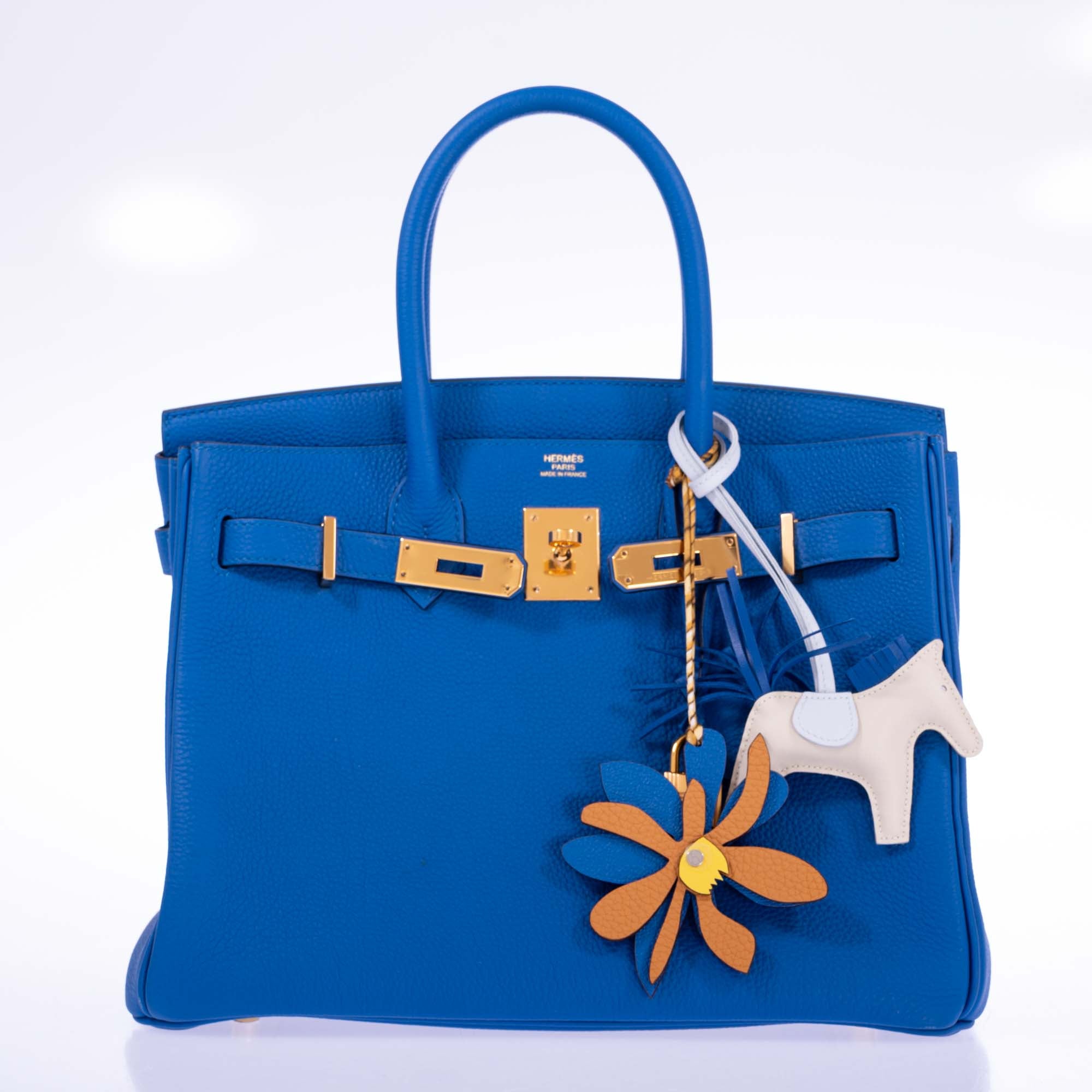 Hermès Birkin 30 Blue France Togo Gold Hardware