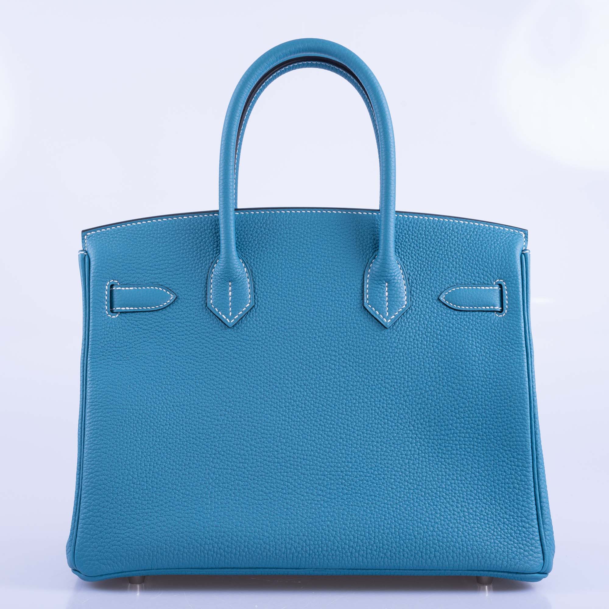 Hermès Birkin 30 Blue Jean Togo Palladium Hardware