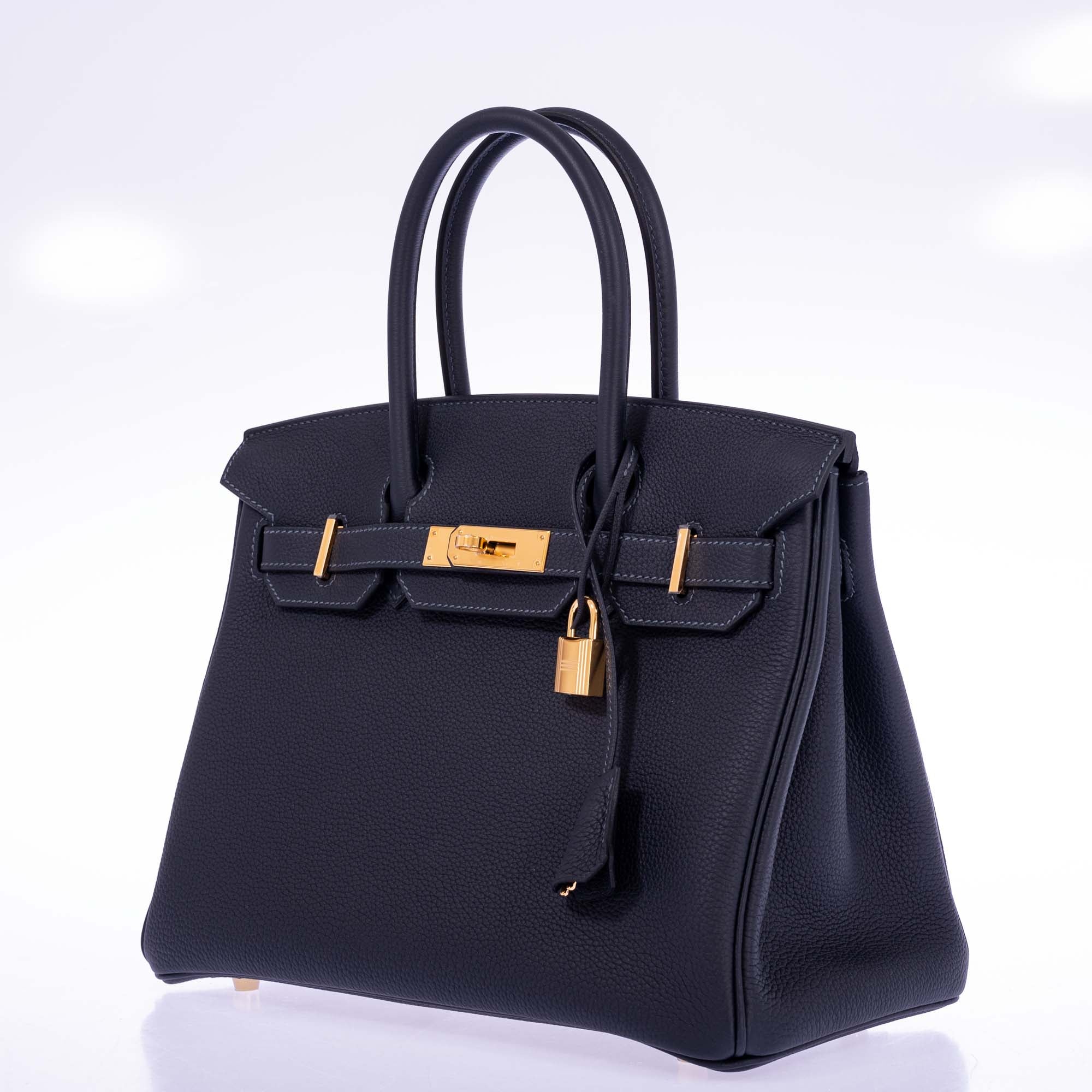 Hermès Birkin 30 Caban Black Togo Gold Hardware