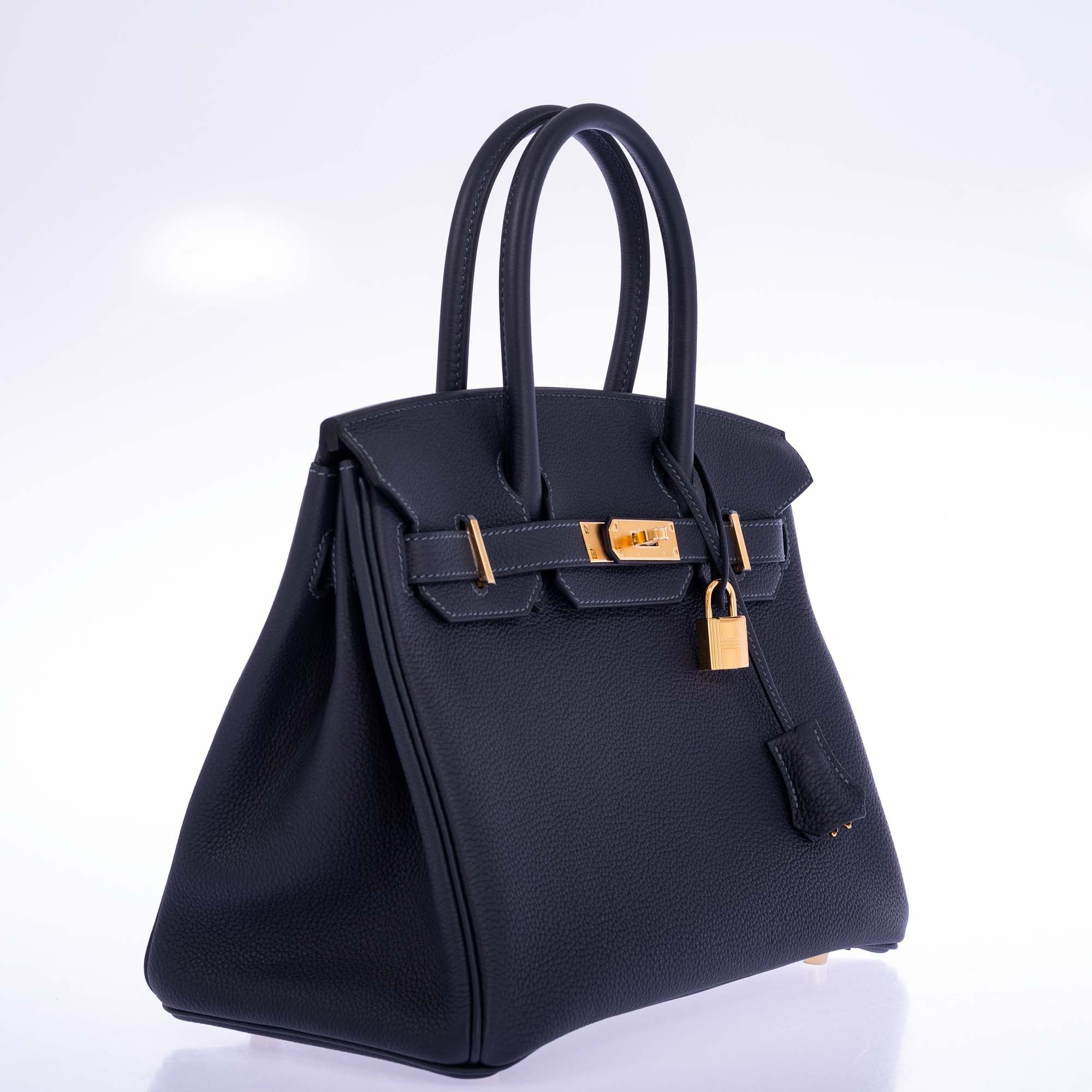 Hermès Birkin 30 Caban Black Togo Gold Hardware