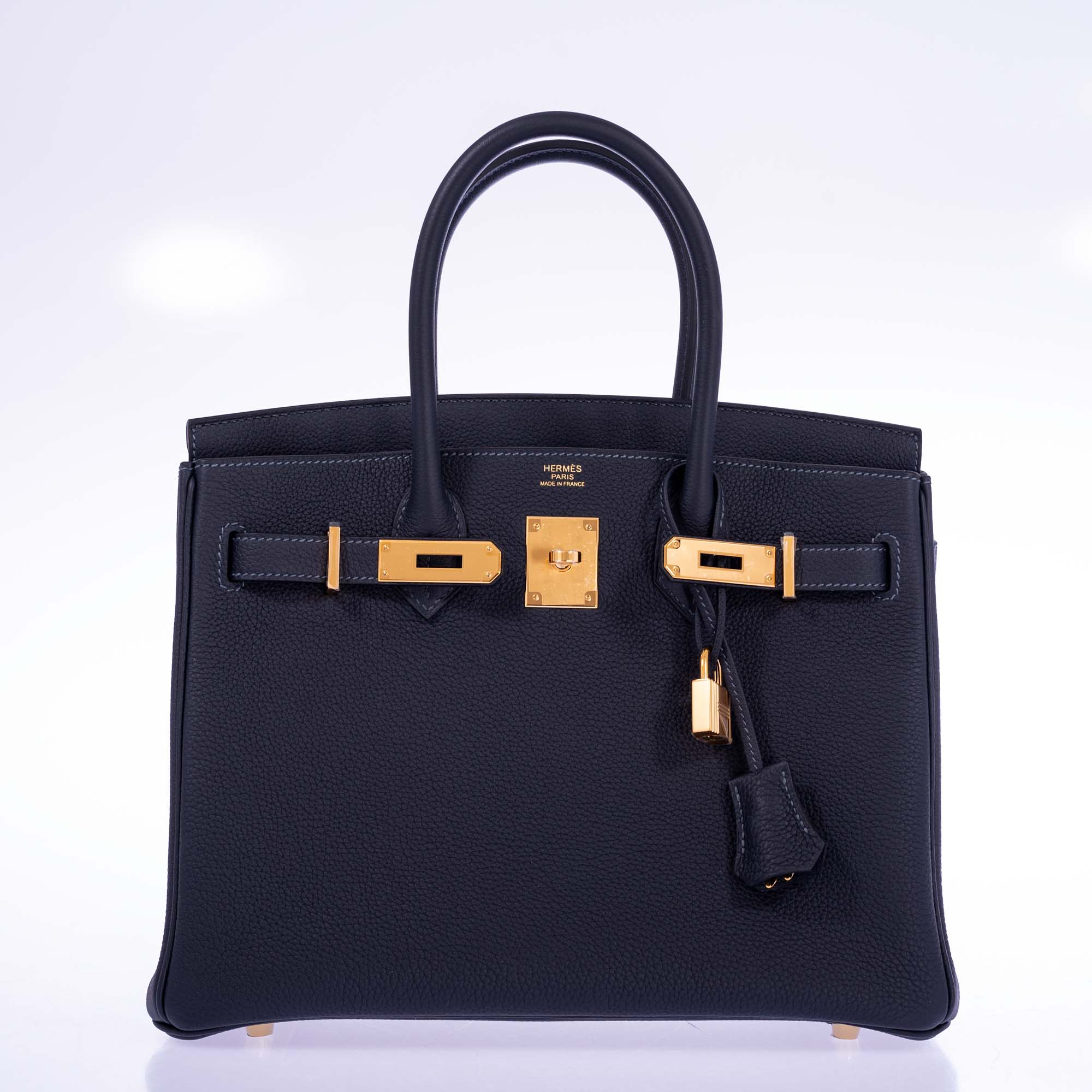 Hermès Birkin 30 Caban Black Togo Gold Hardware