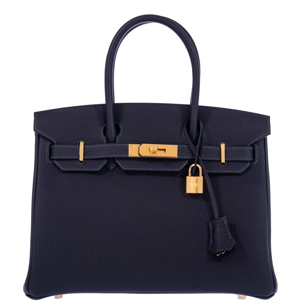Hermès Birkin 30 Caban Black Togo Gold Hardware