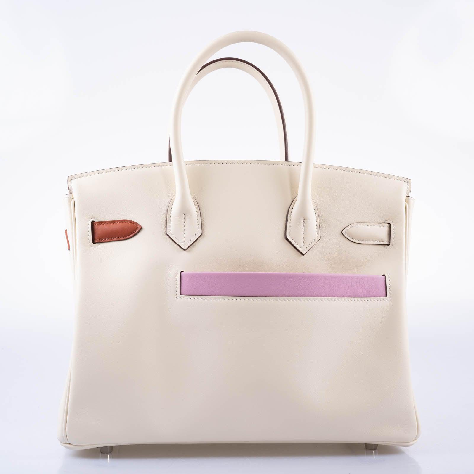 Hermès Birkin 30 Colormatic Nata, Chai and Cuivre Swift Palladium Hardware