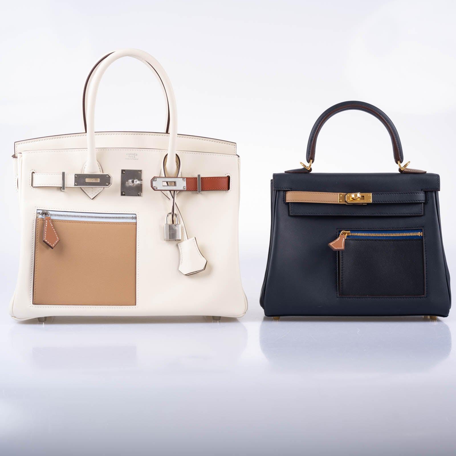 Hermès Birkin 30 Colormatic Nata, Chai and Cuivre Swift Palladium Hardware