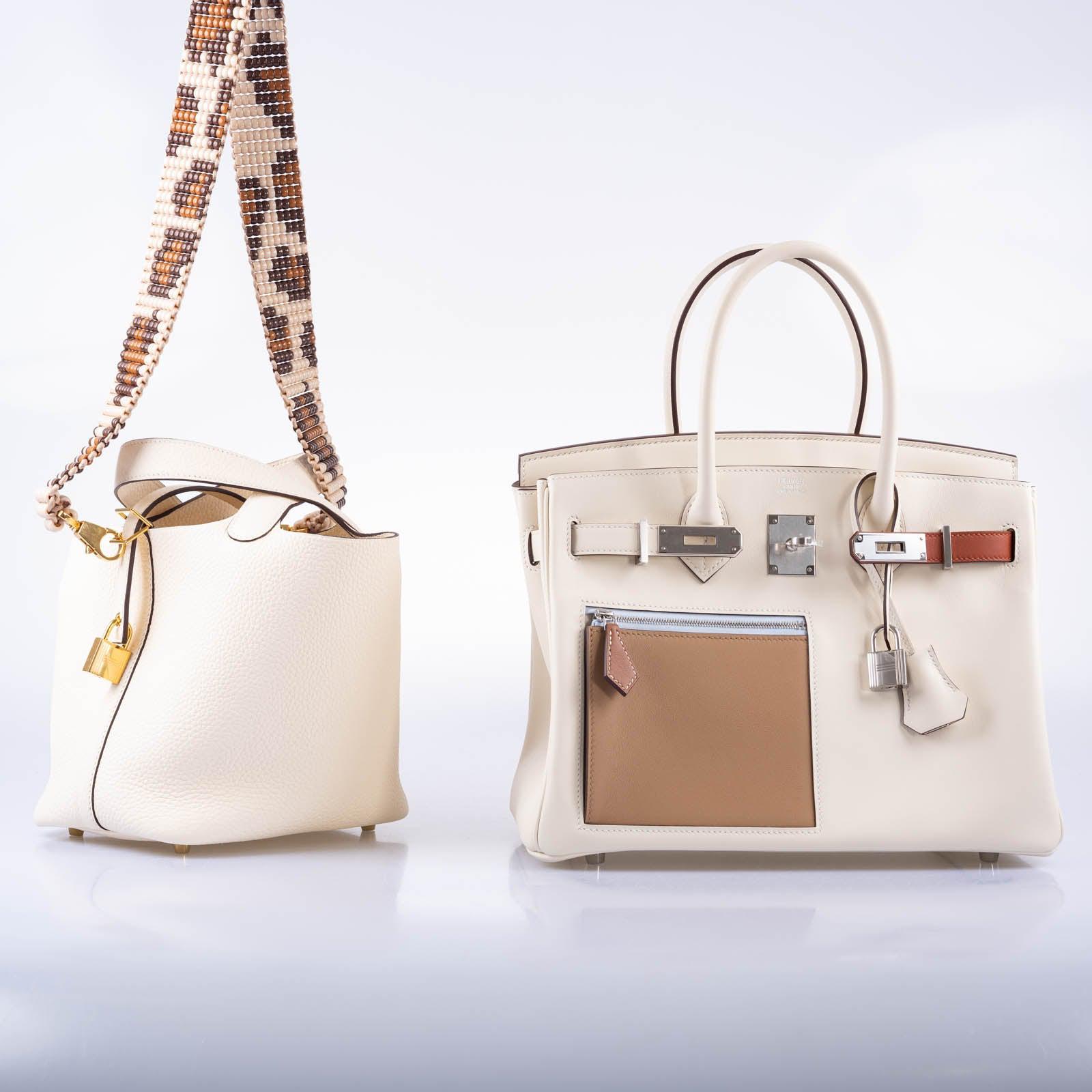 Hermès Birkin 30 Colormatic Nata, Chai and Cuivre Swift Palladium Hardware