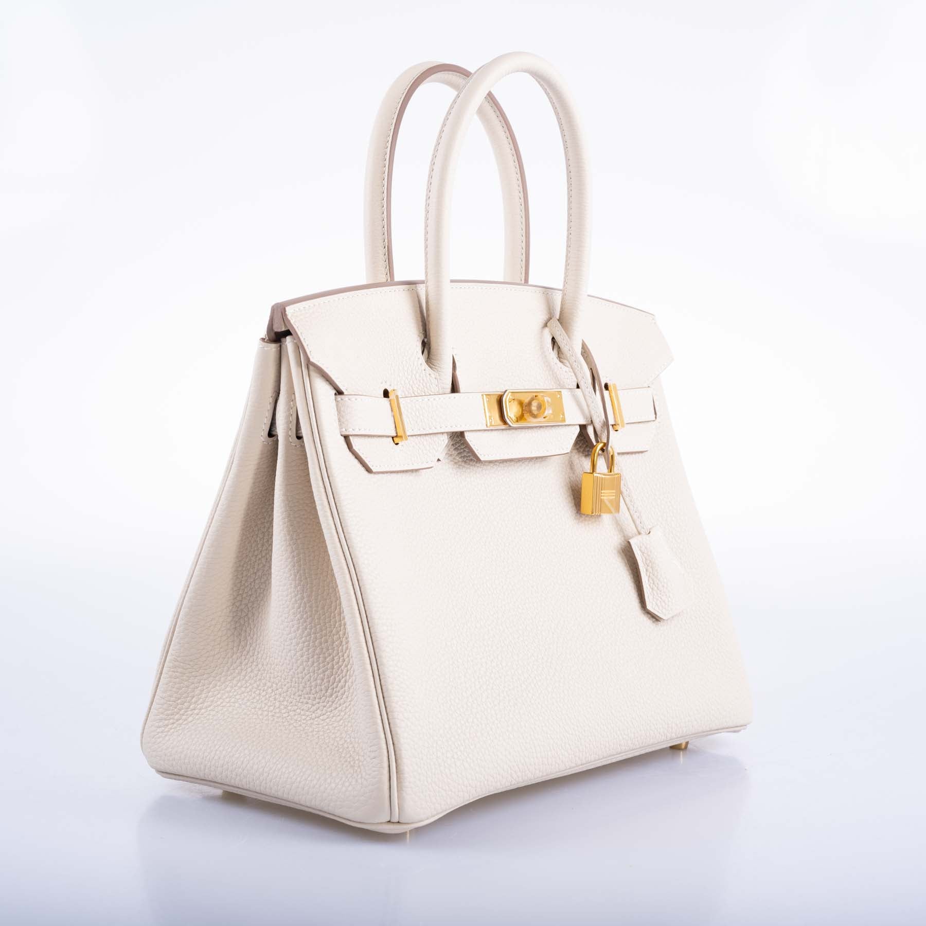 Hermès Birkin 30 Craie Togo with Gold Hardware