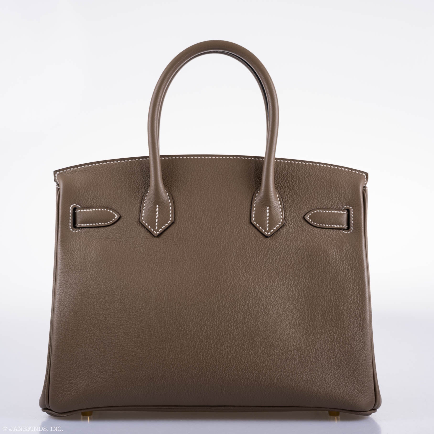 Hermès Birkin 30 Etoupe Navillo leather Gold Hardware