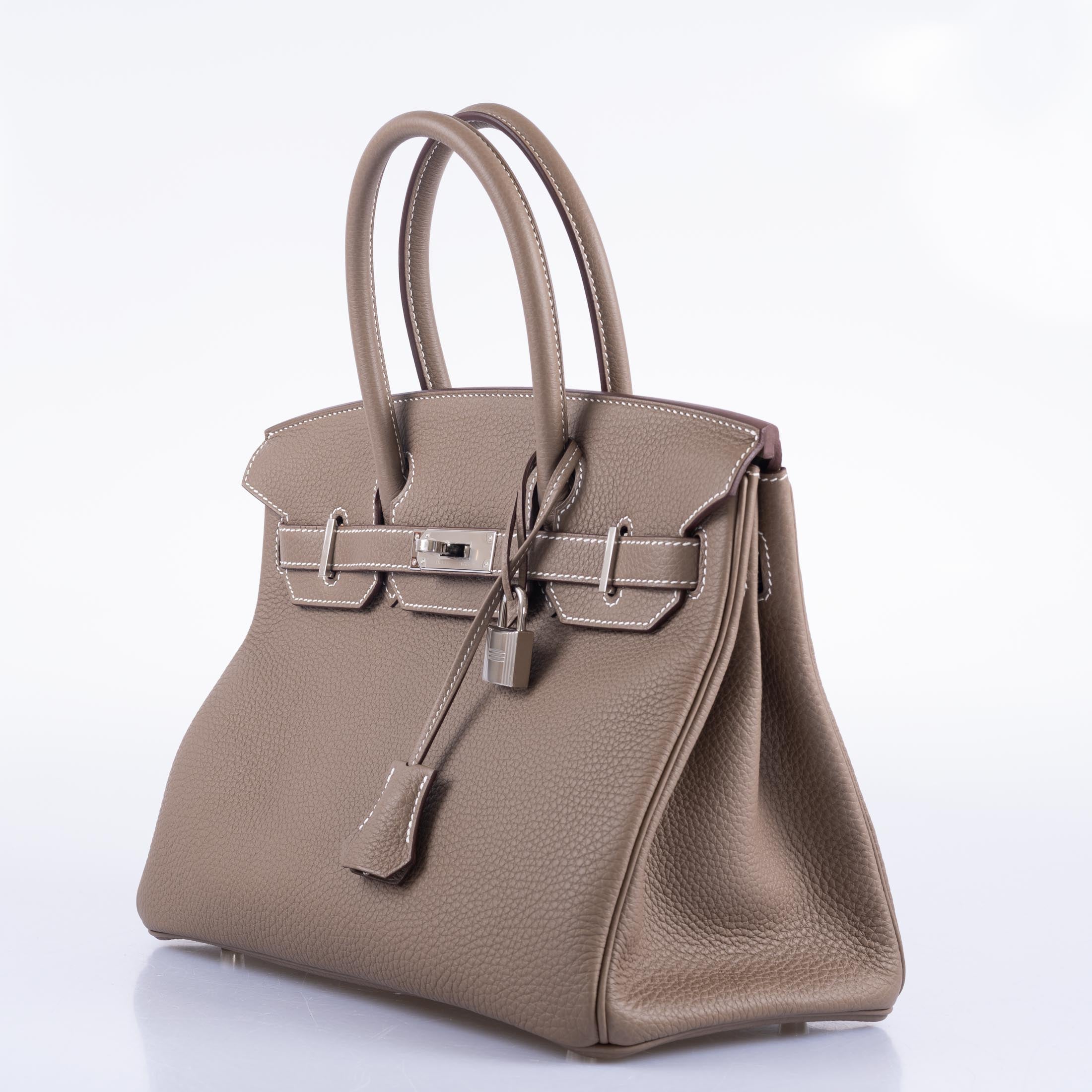 Hermès Birkin 30 Etoupe Togo Palladium Hardware