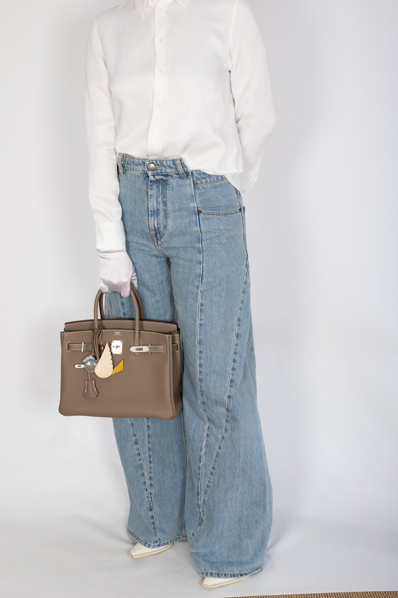 Hermès Birkin 30 Étoupe Togo Palladium Hardware