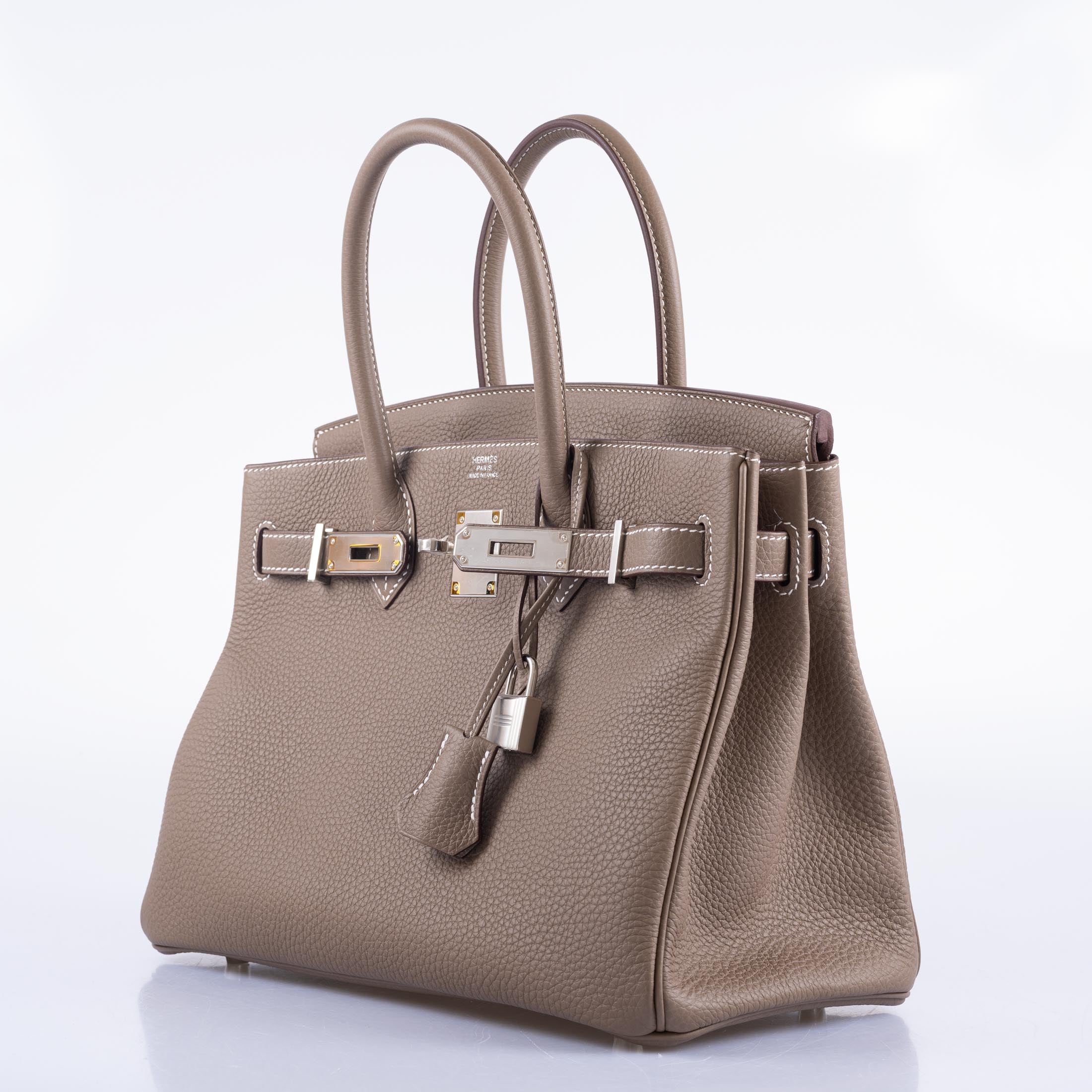 Hermès Birkin 30 Etoupe Togo Palladium Hardware