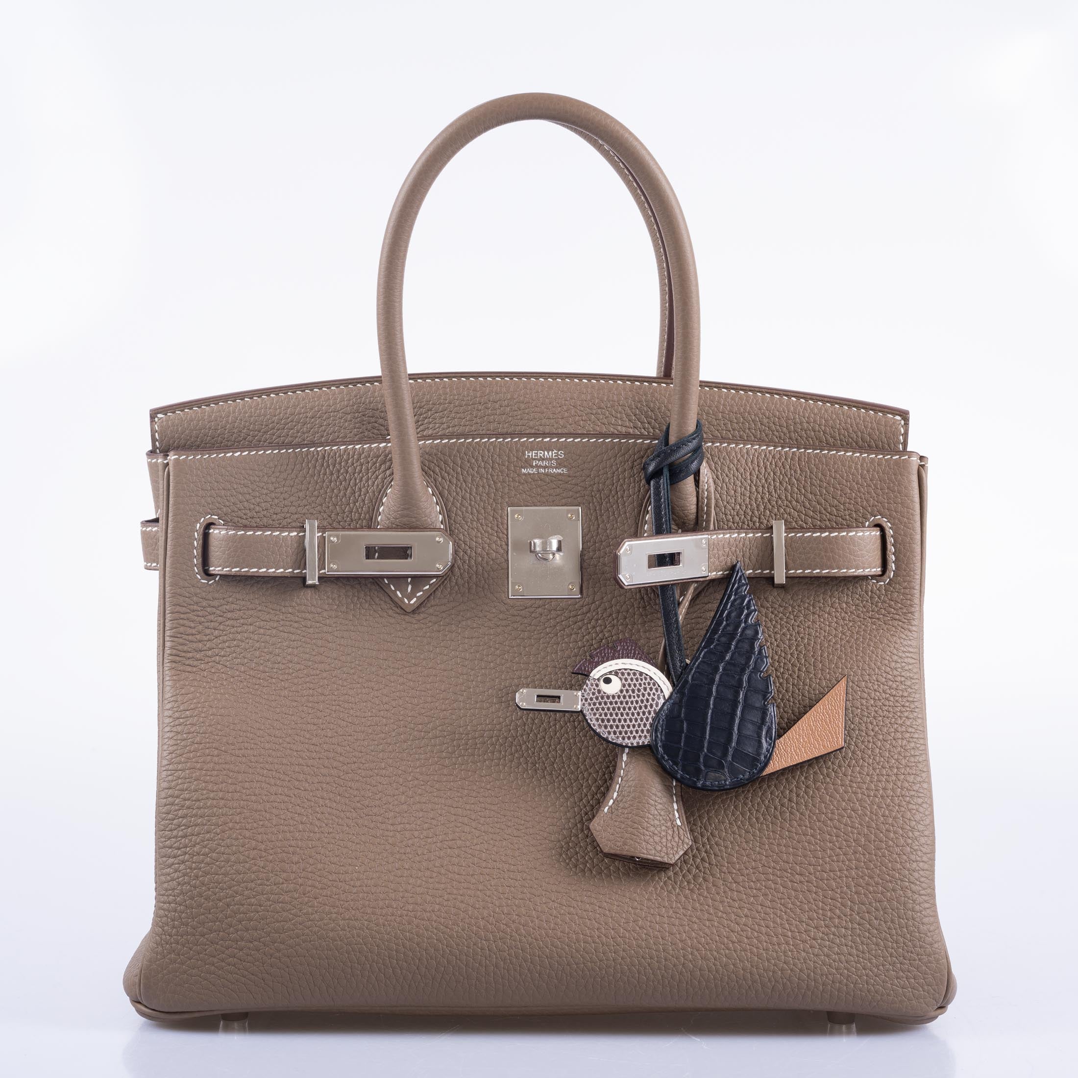 Hermès Birkin 30 Etoupe Togo Palladium Hardware