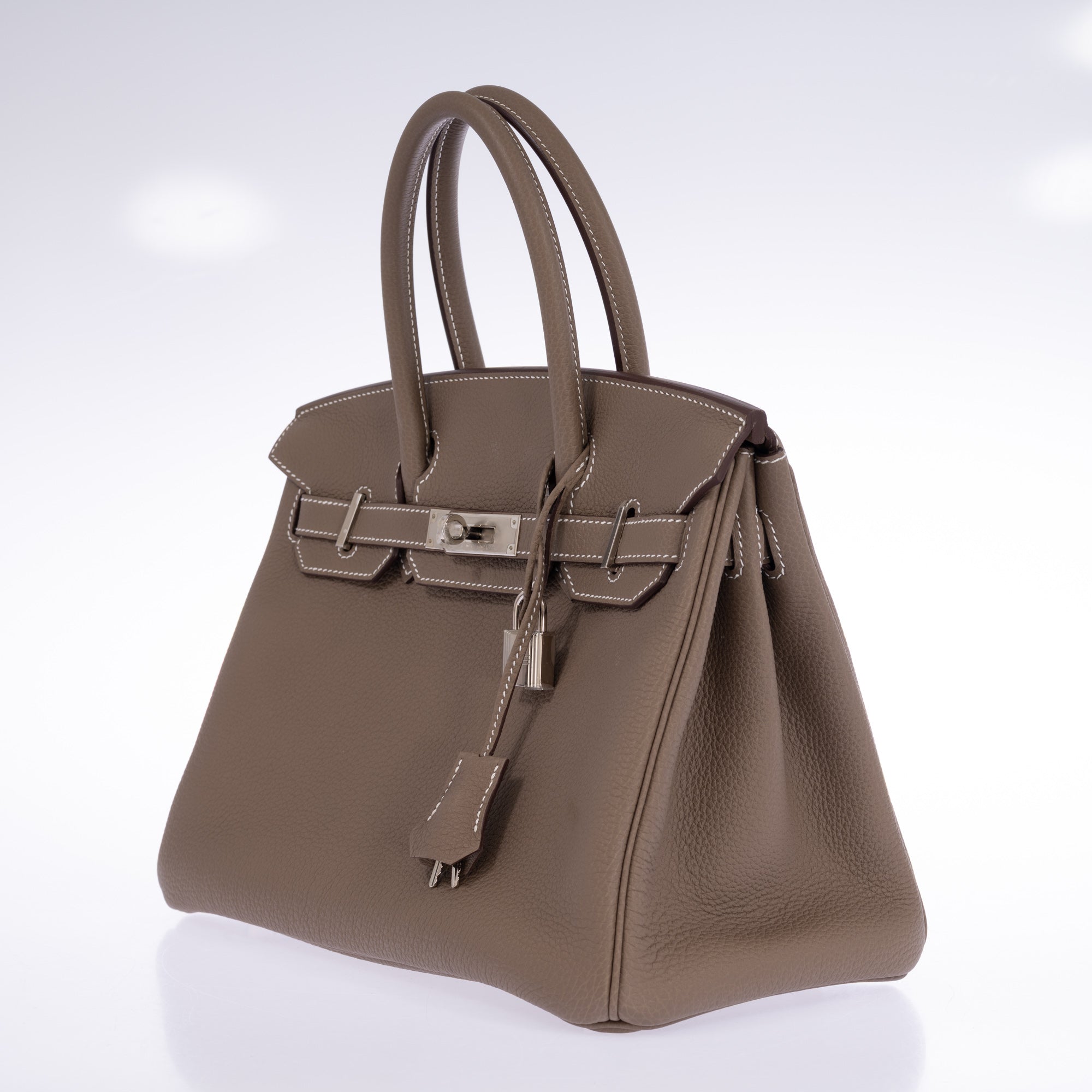Hermès Birkin 30 Étoupe Togo Palladium Hardware