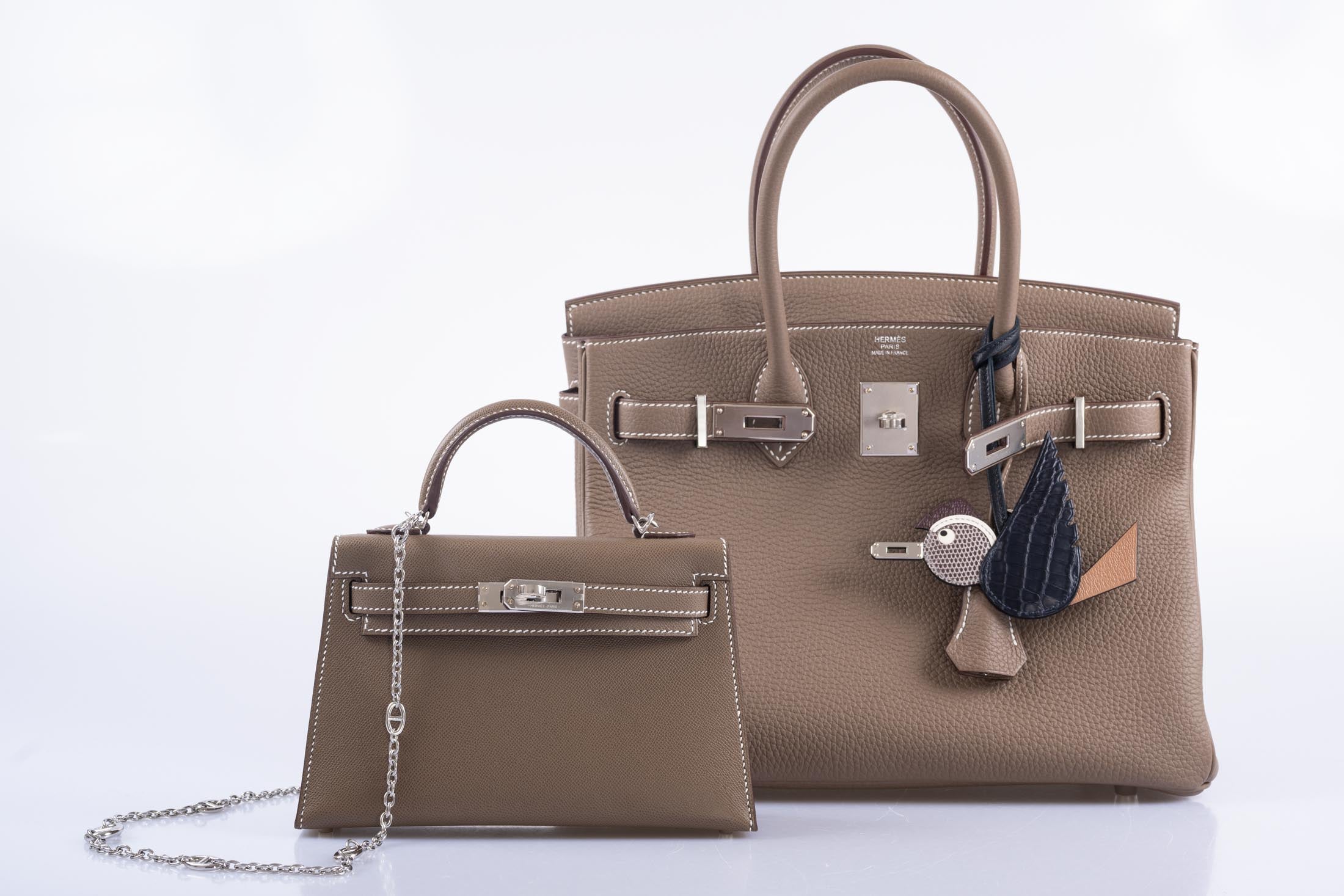 Hermès Birkin 30 Etoupe Togo Palladium Hardware