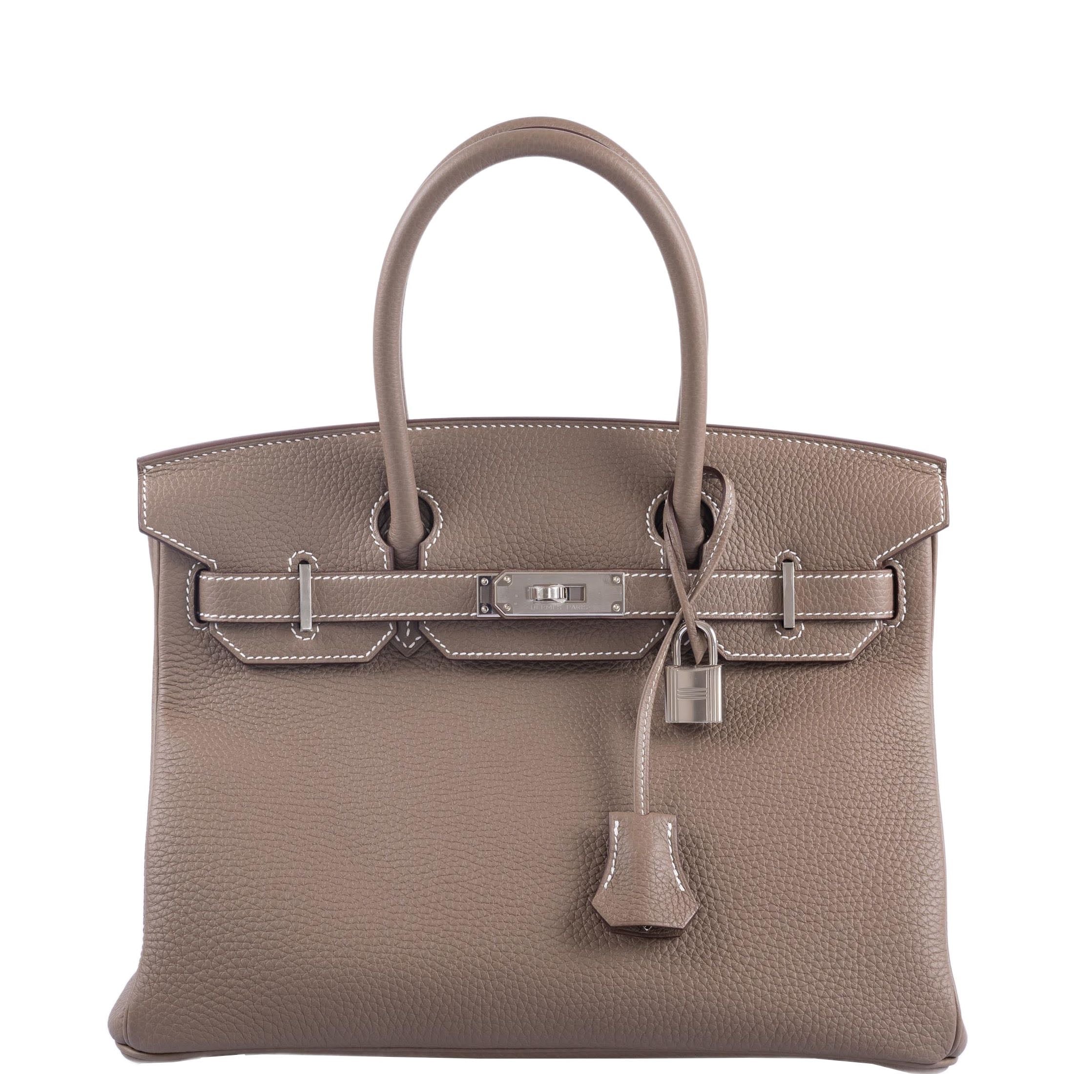 Hermès Birkin 30 Etoupe Togo Palladium Hardware