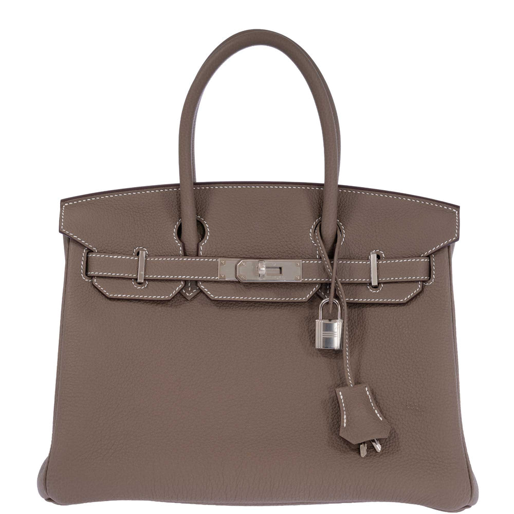 Hermès Birkin 30 Étoupe Togo Palladium Hardware