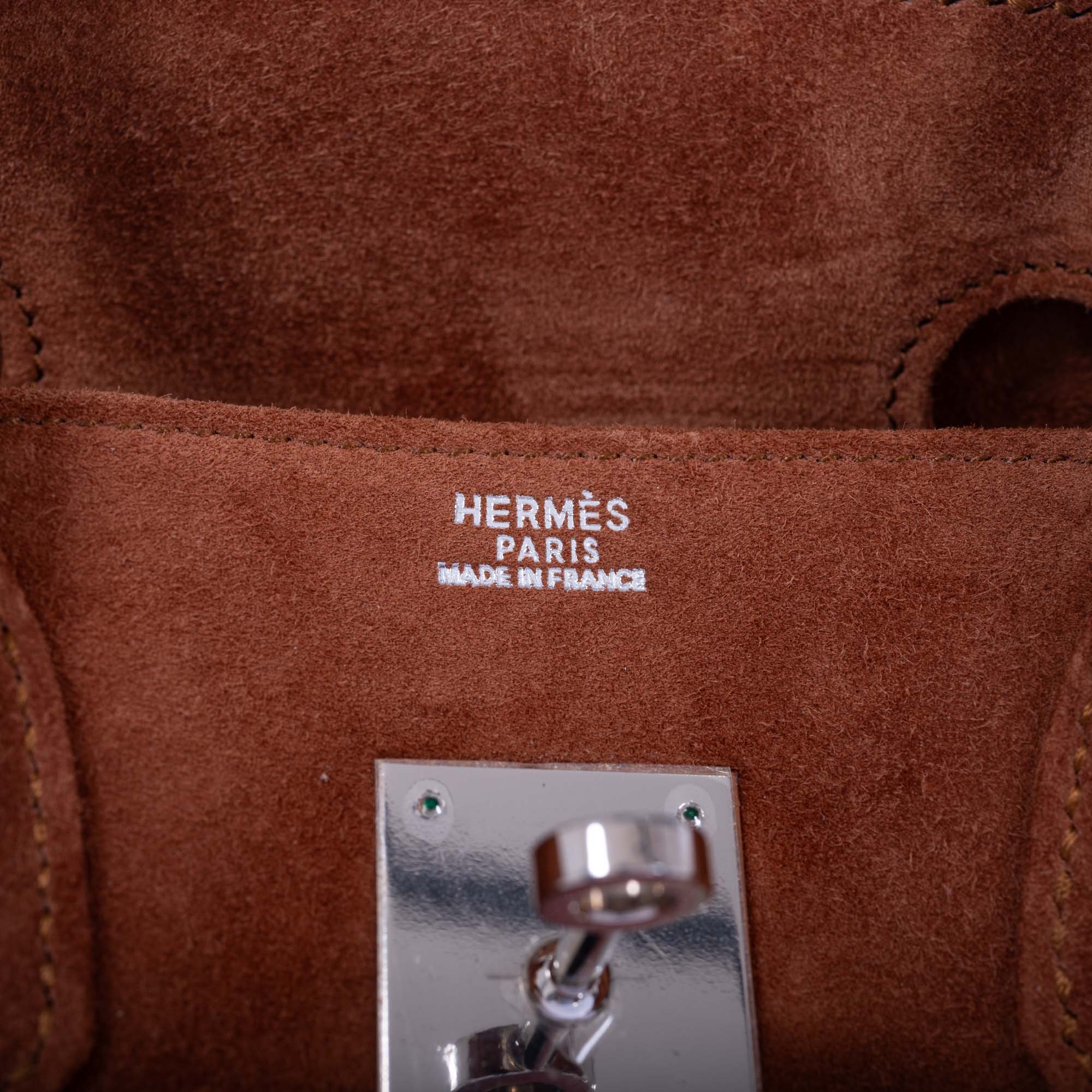 Hermès Birkin 30 Fauve Doblis Suede Palladium Hardware