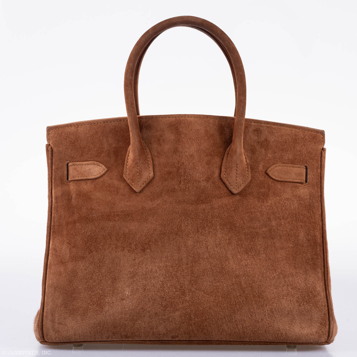 Hermès Birkin 30 Fauve Doblis Suede Palladium Hardware