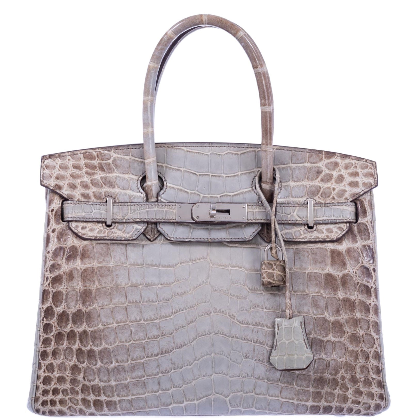 Hermès Birkin 30 Gris Cendre Himalaya Matte Niloticus Crocodile Palladium Hardware
