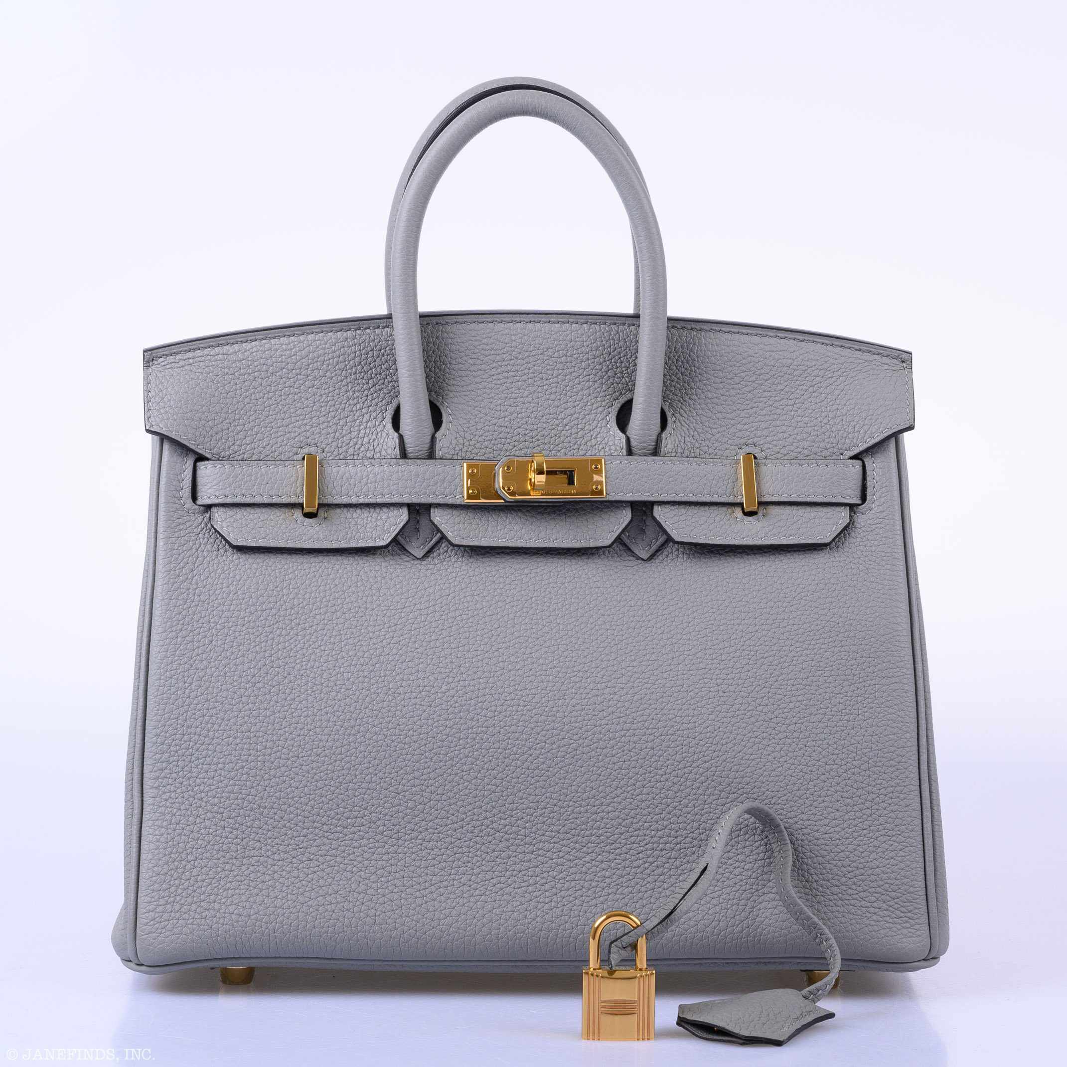 Hermès Birkin 30 Gris Mouette Togo Gold Hardware