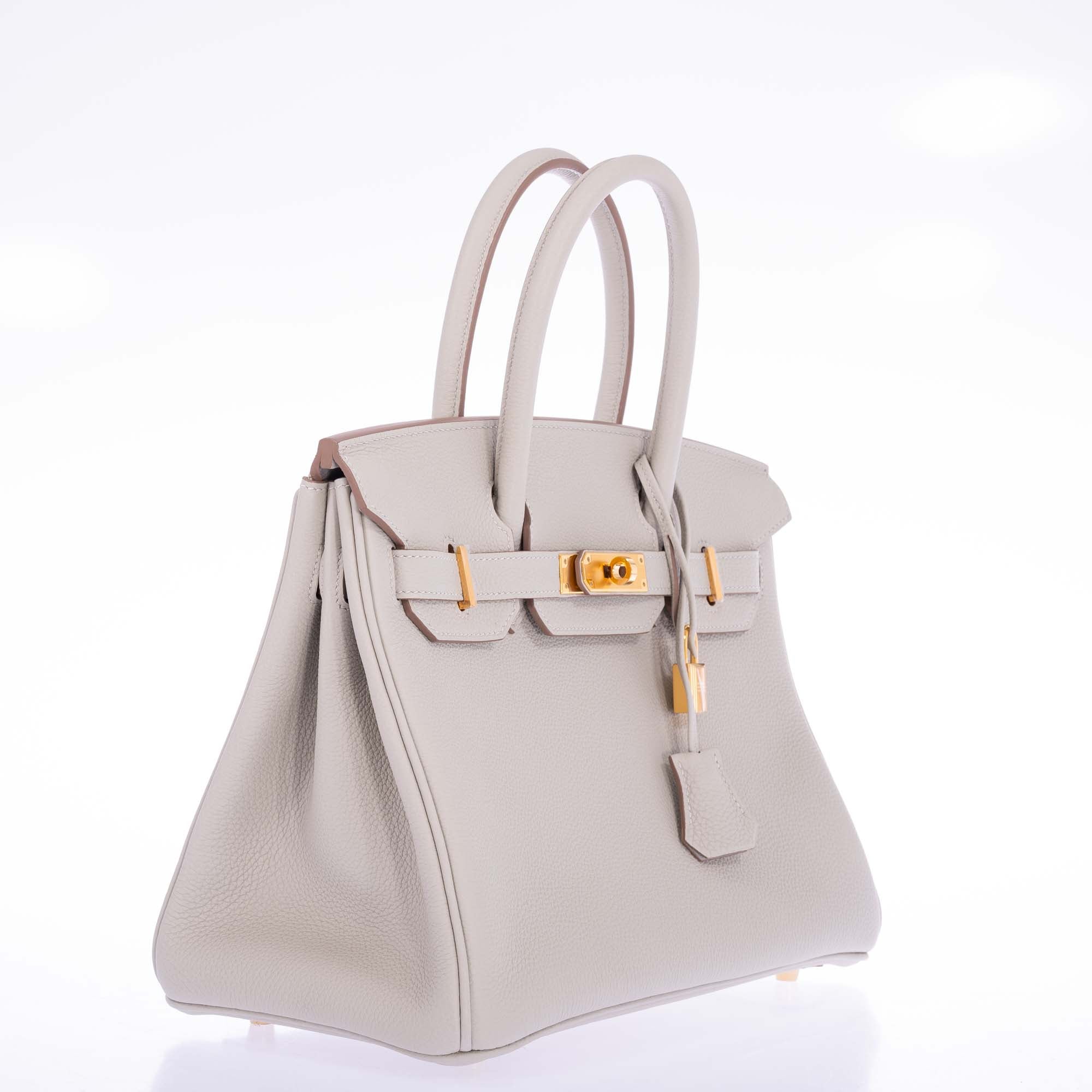 Hermès Birkin 30 Gris Perle Togo Gold Hardware