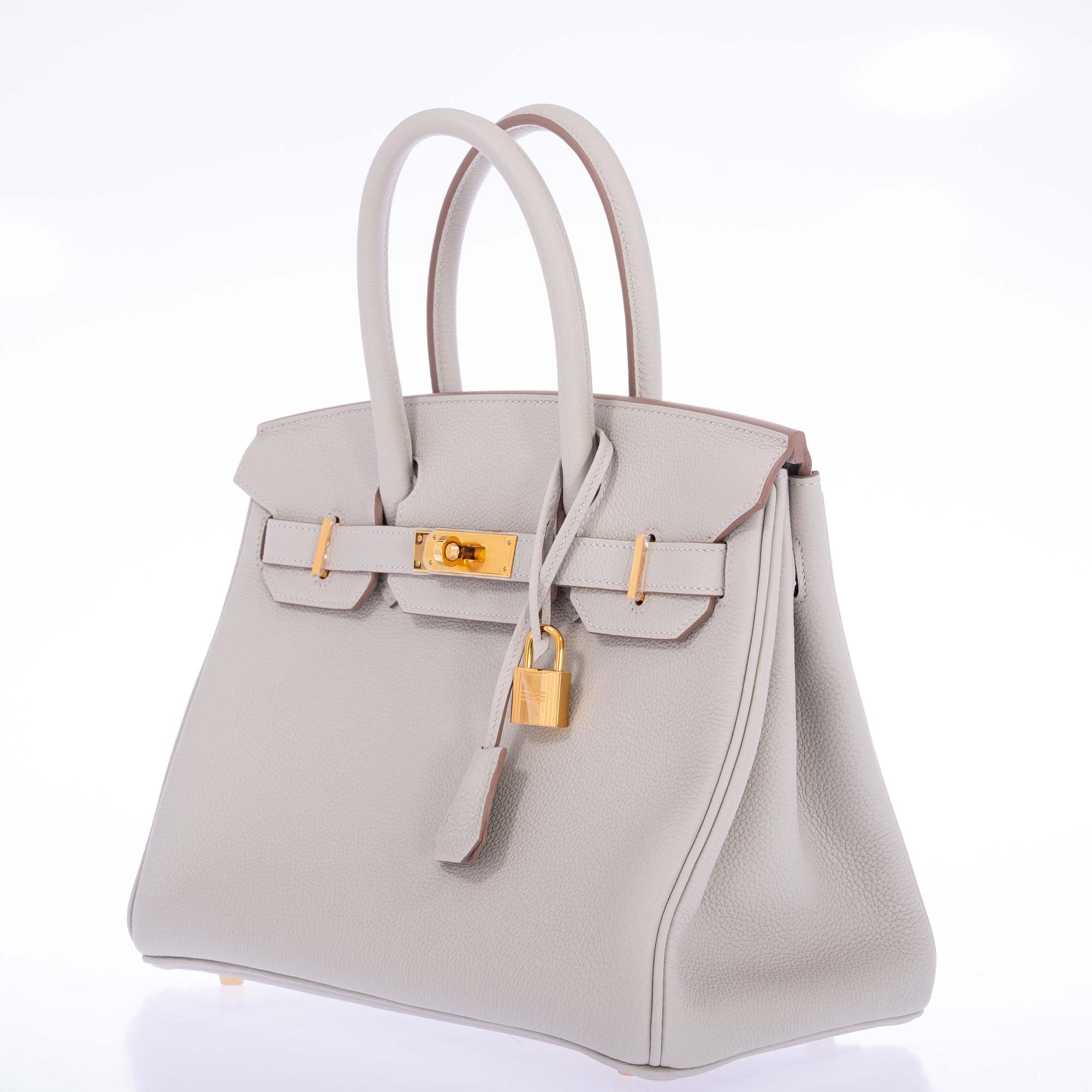 Hermès Birkin 30 Gris Perle Togo Gold Hardware