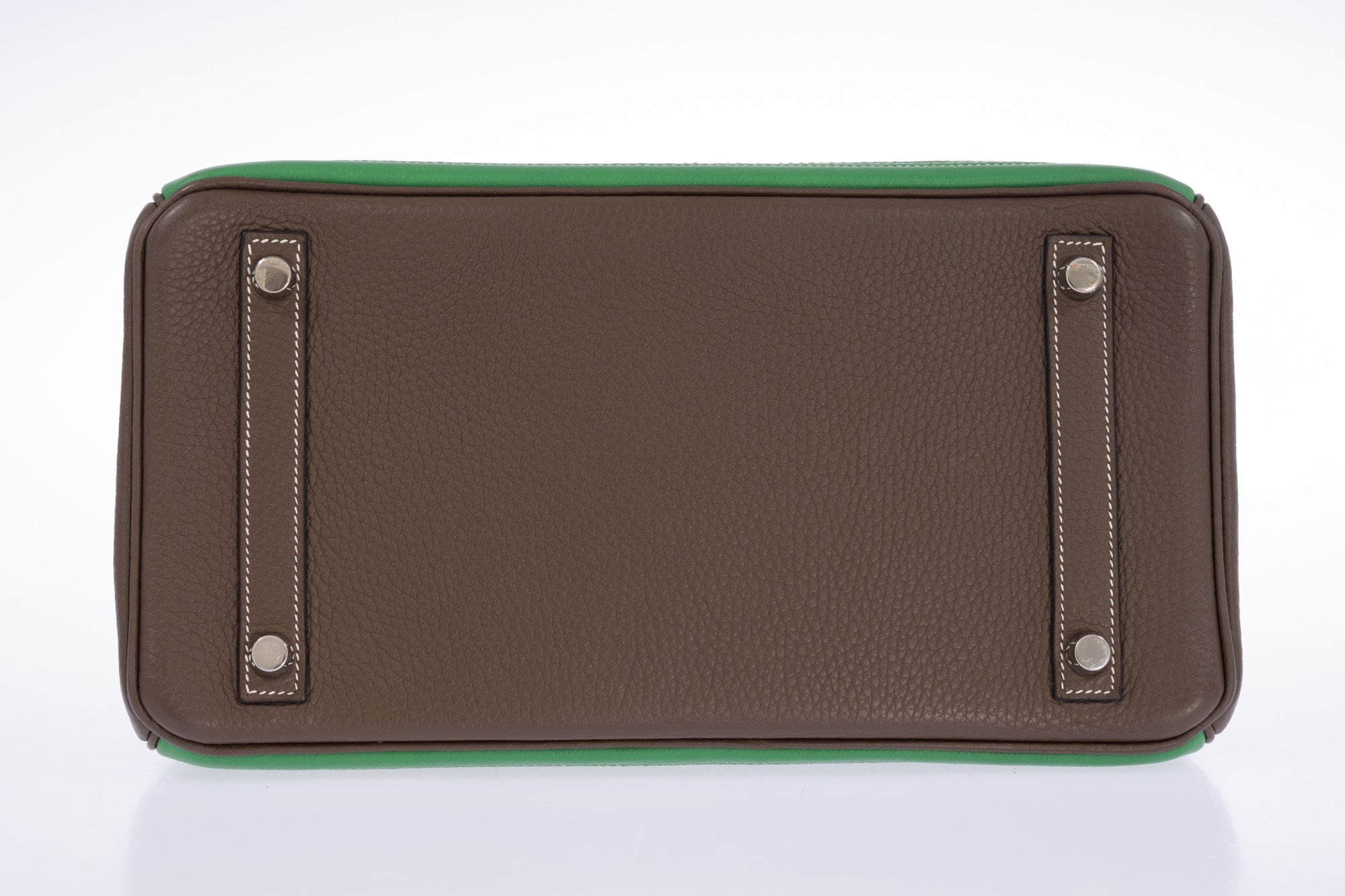 Hermès Birkin 30 Grizzly Ghillies Étoupe/Bambou/Vert de Gris Veau Doblis/Clemence/Evercolor Palladium Hardware