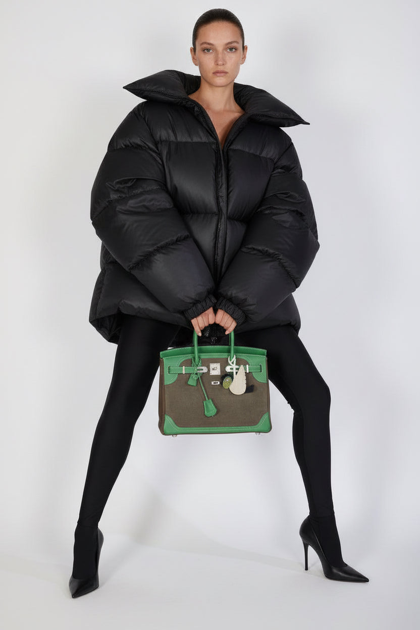 Hermès Birkin 30 Grizzly Ghillies Étoupe/Bambou/Vert de Gris Veau Doblis/Clemence/Evercolor Palladium Hardware