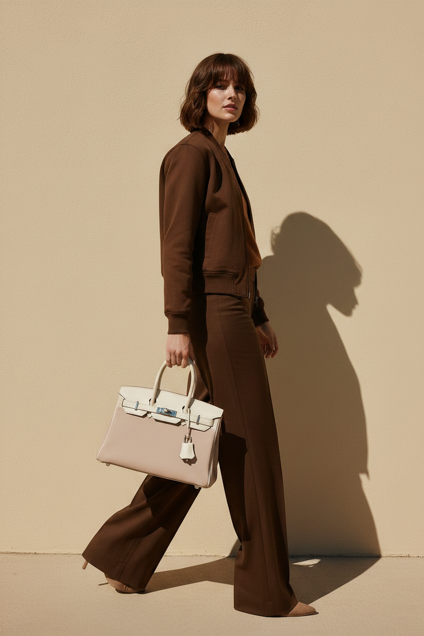Hermès Birkin 30 Grizzly Glycine Doblis Suede Nata Swift Palladium Hardware