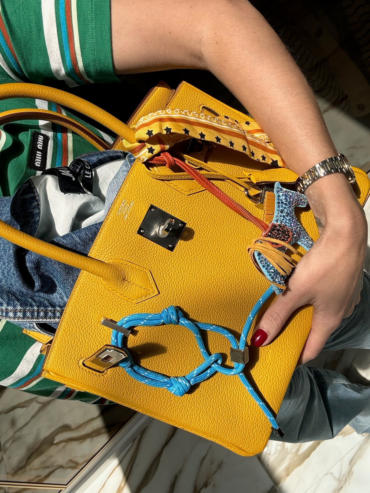 Hermès Birkin 30 Jaune Ambre Togo Palladium Hardware