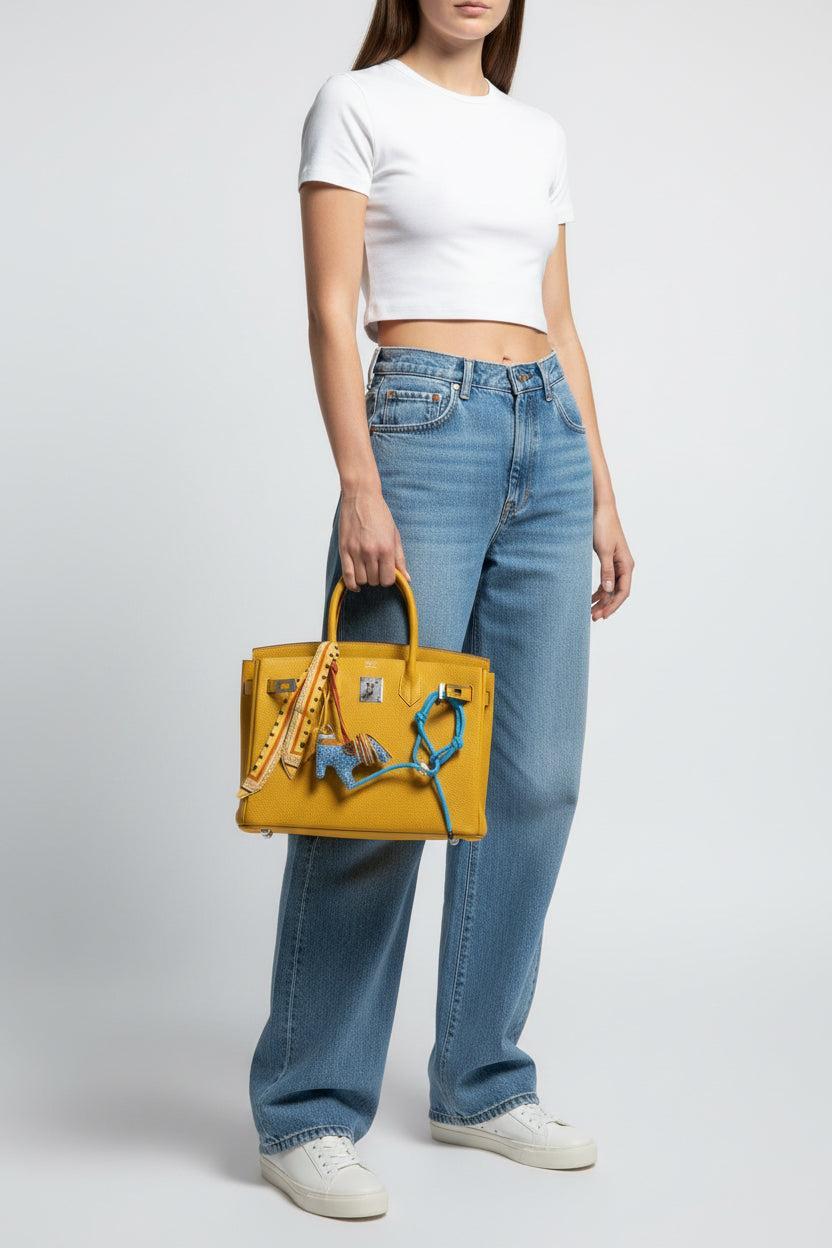 Hermès Birkin 30 Jaune Ambre Togo Palladium Hardware
