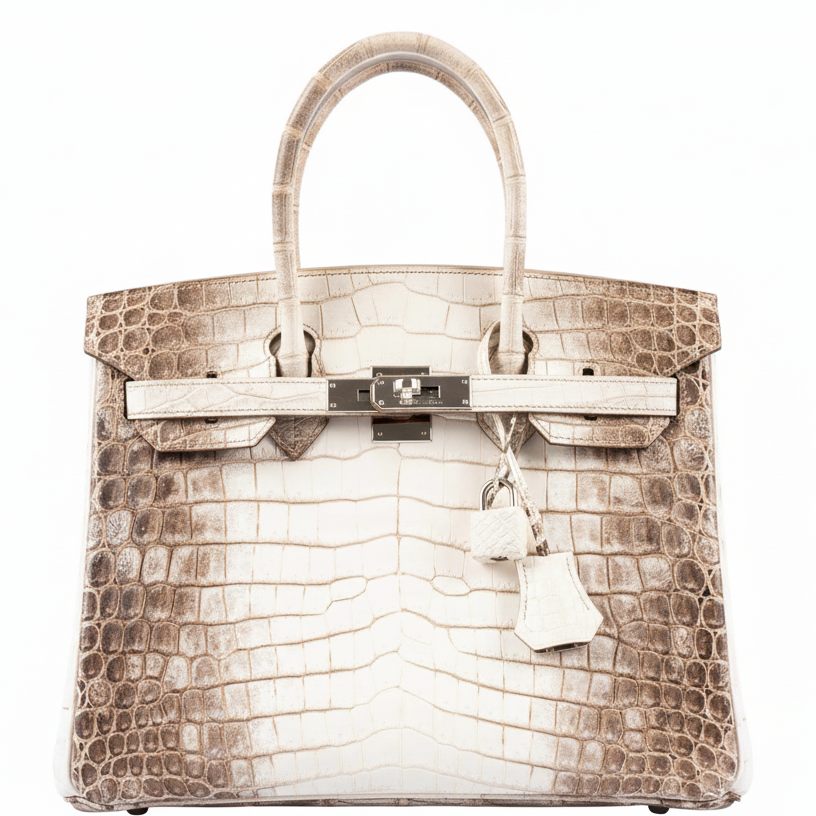 Hermès Birkin 30 Matte Himalaya Niloticus Crocodile Palladium Hardware