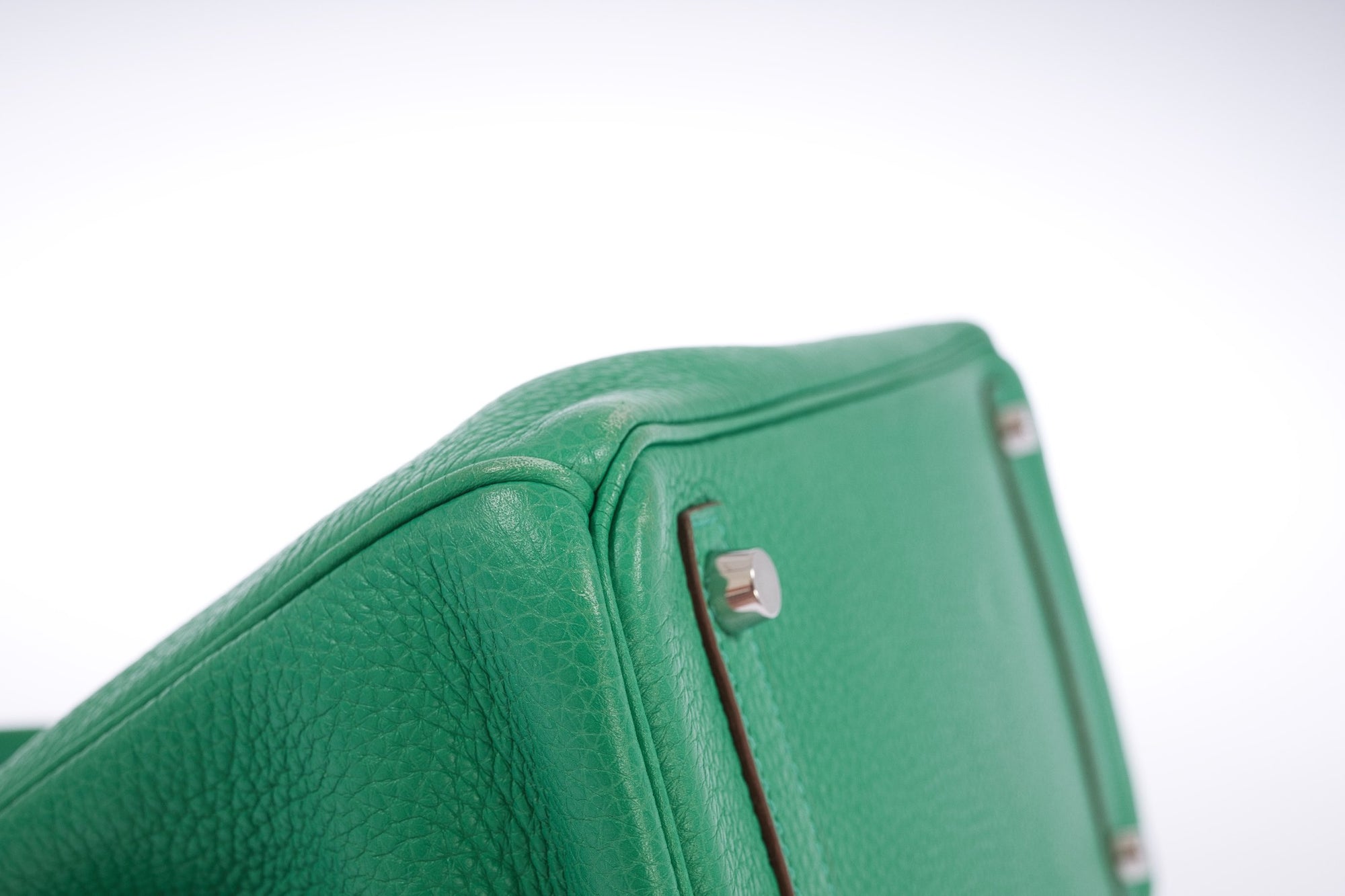 Hermès Birkin 30 Menthe Clemence with Palladium Hardware