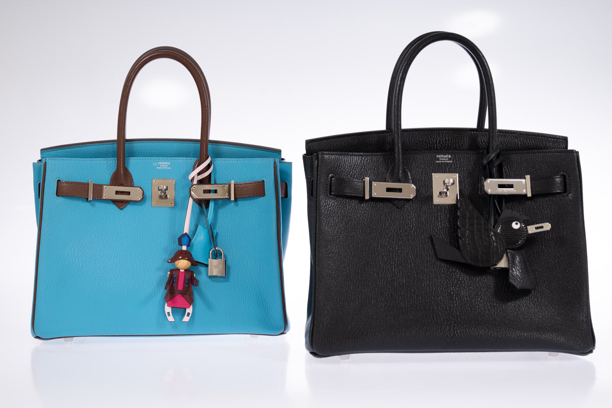 Hermès Birkin 30 Noir Chevre Mysore with Palladium Hardware