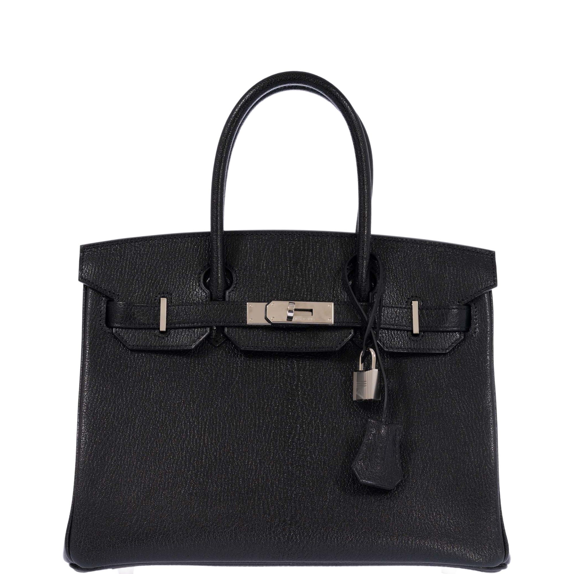 Hermès Birkin 30 Noir Chevre Mysore with Palladium Hardware