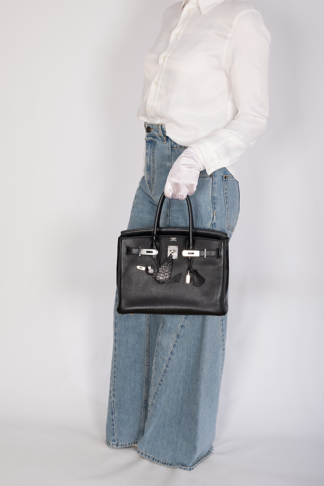 Hermès Birkin 30 Noir Togo Palladium Hardware