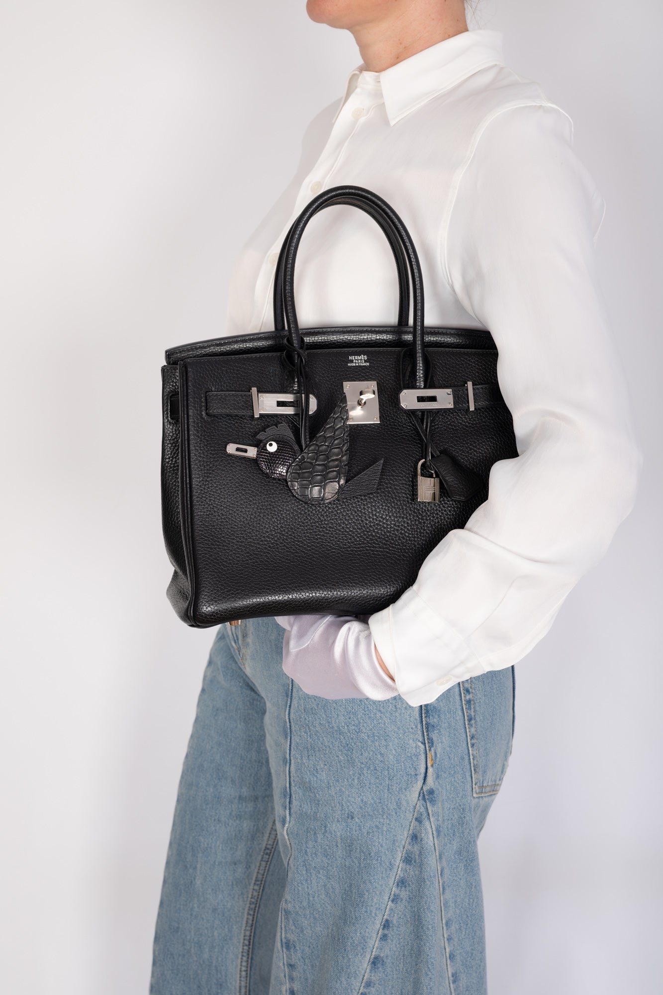 Hermès Birkin 30 Noir Togo Palladium Hardware