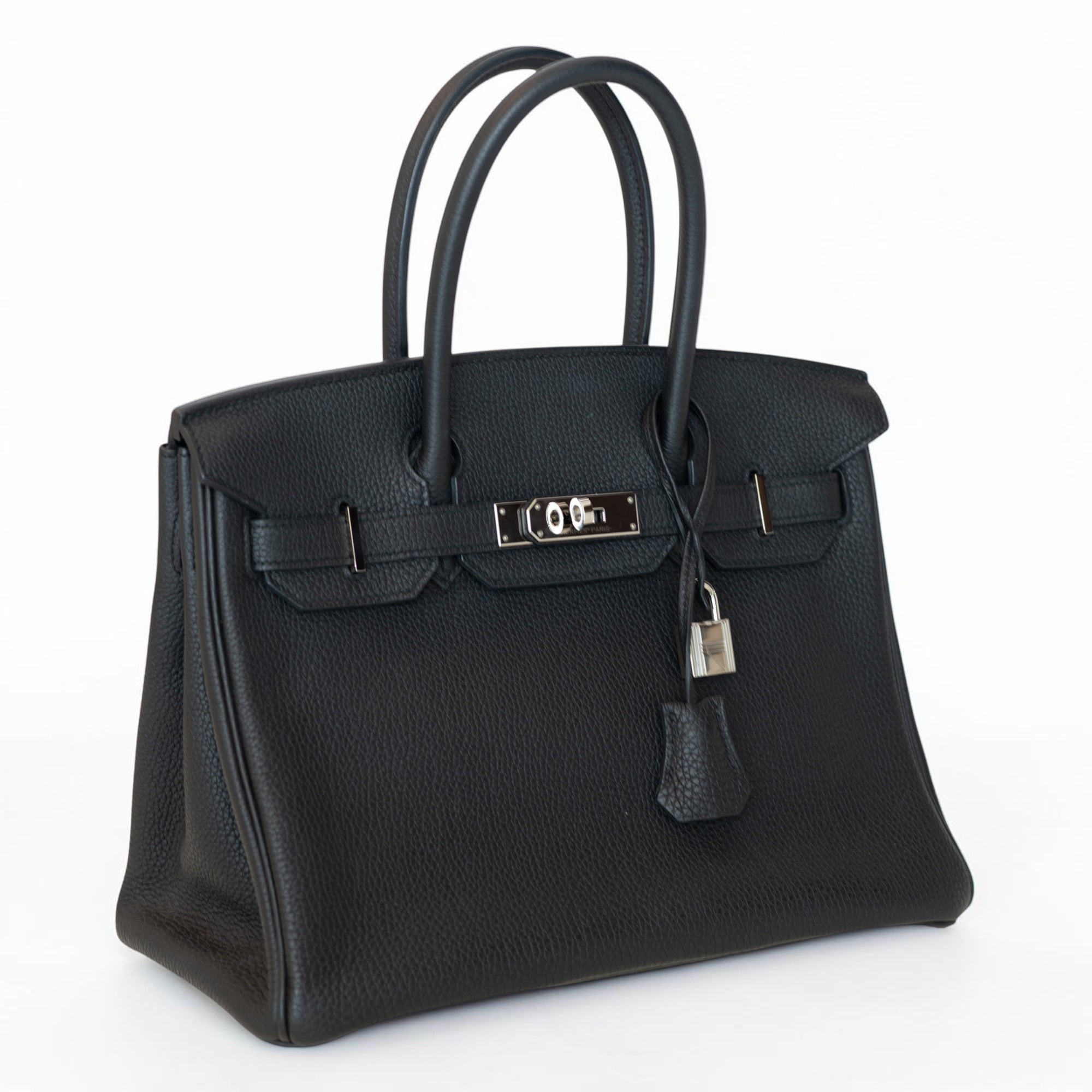 Hermès Birkin 30 Retourne Noir Togo Palladium Hardware