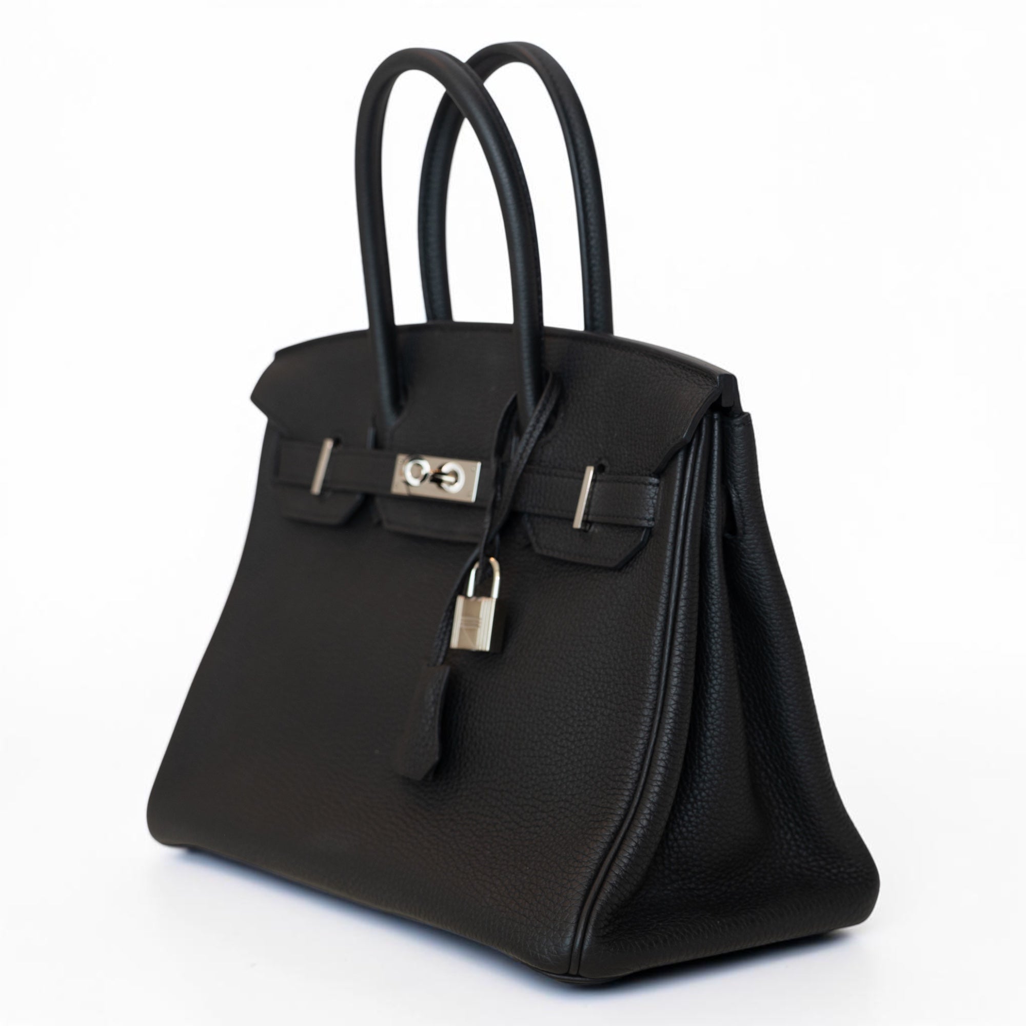 Hermès Birkin 30 Retourne Noir Togo Palladium Hardware