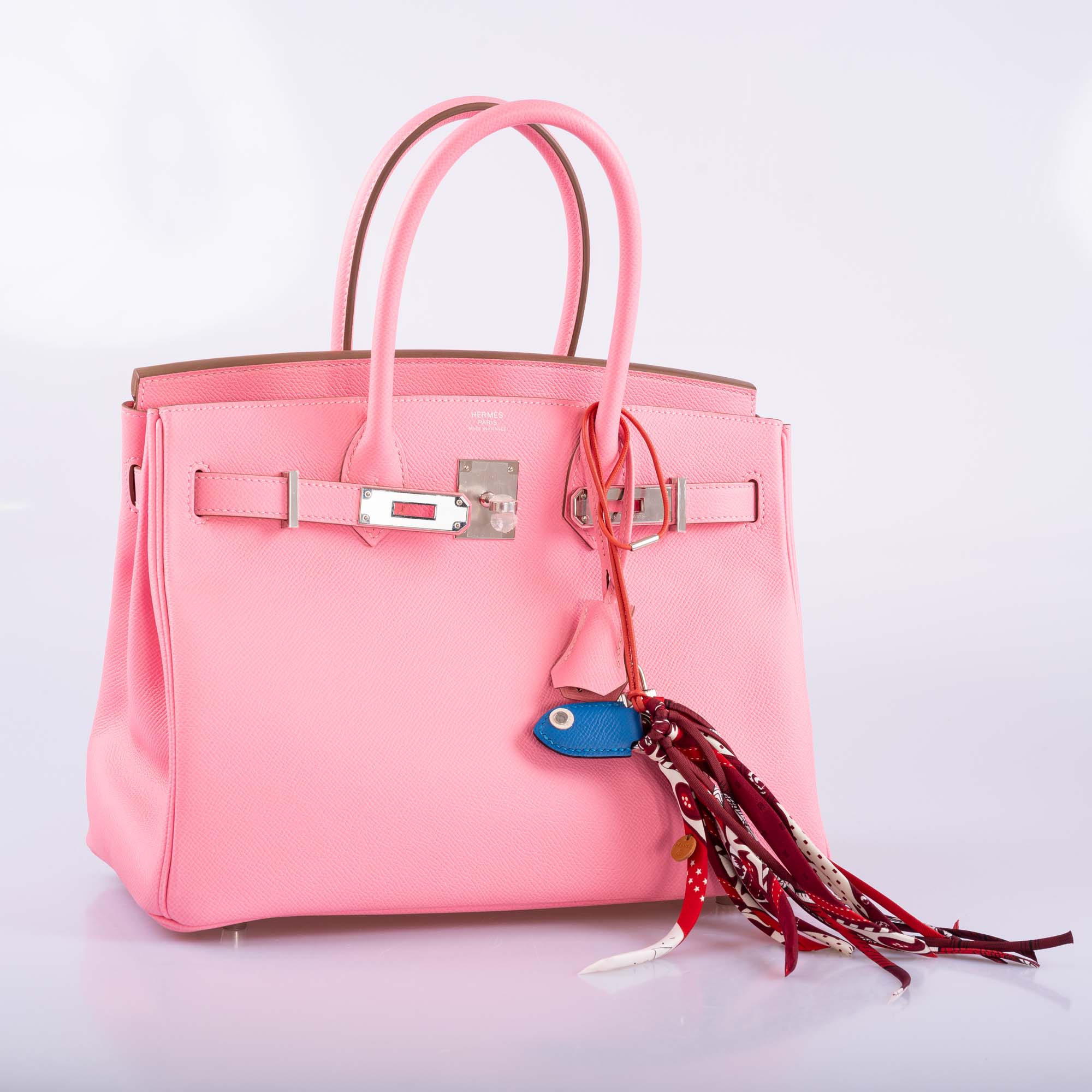 Hermès Birkin 30 Rose Confetti Epsom Palladium Hardware