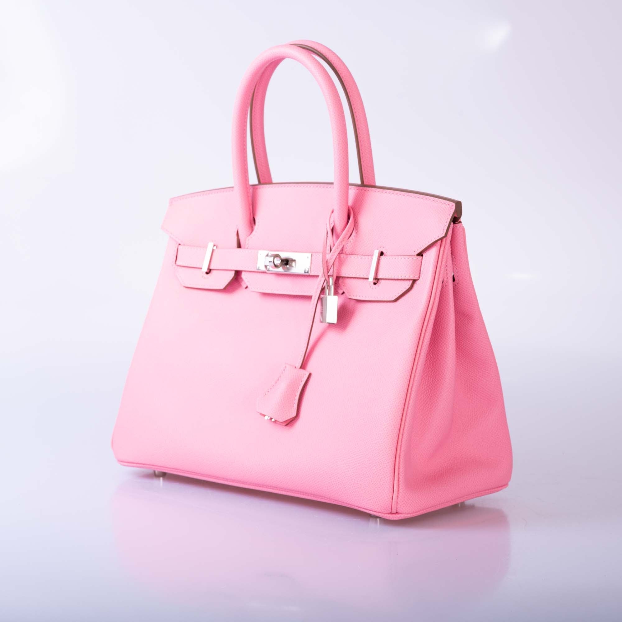 Hermès Birkin 30 Rose Confetti Epsom Palladium Hardware