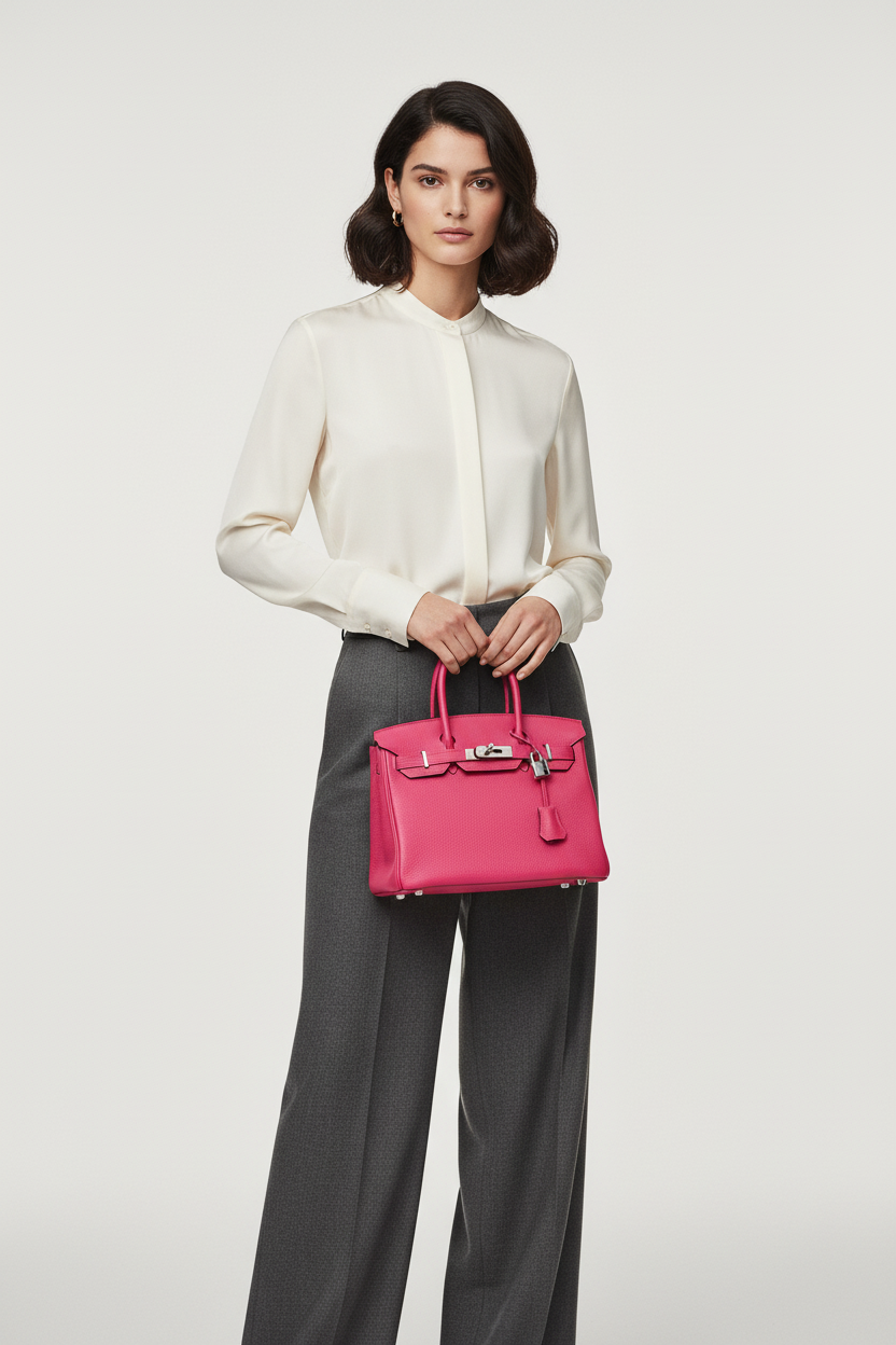 Hermès Birkin 30 Rose Extreme Togo Palladium Hardware