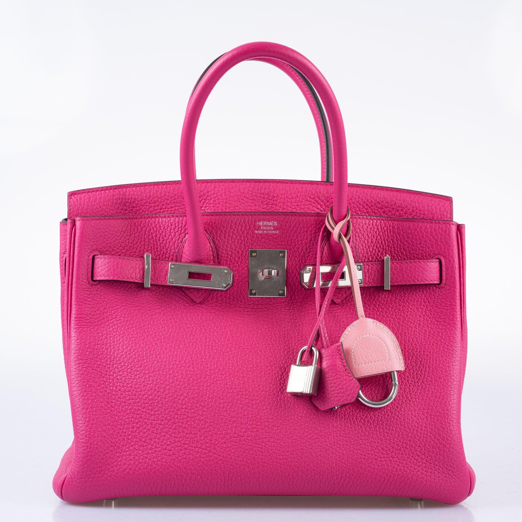 Hermès Birkin 30 Rose Shocking Togo Palladium Hardware