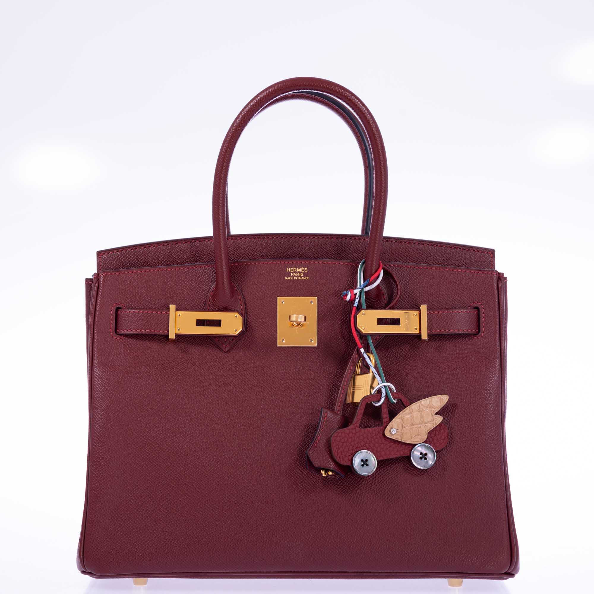 Hermès Birkin 30 Rouge H Epsom Gold Hardware