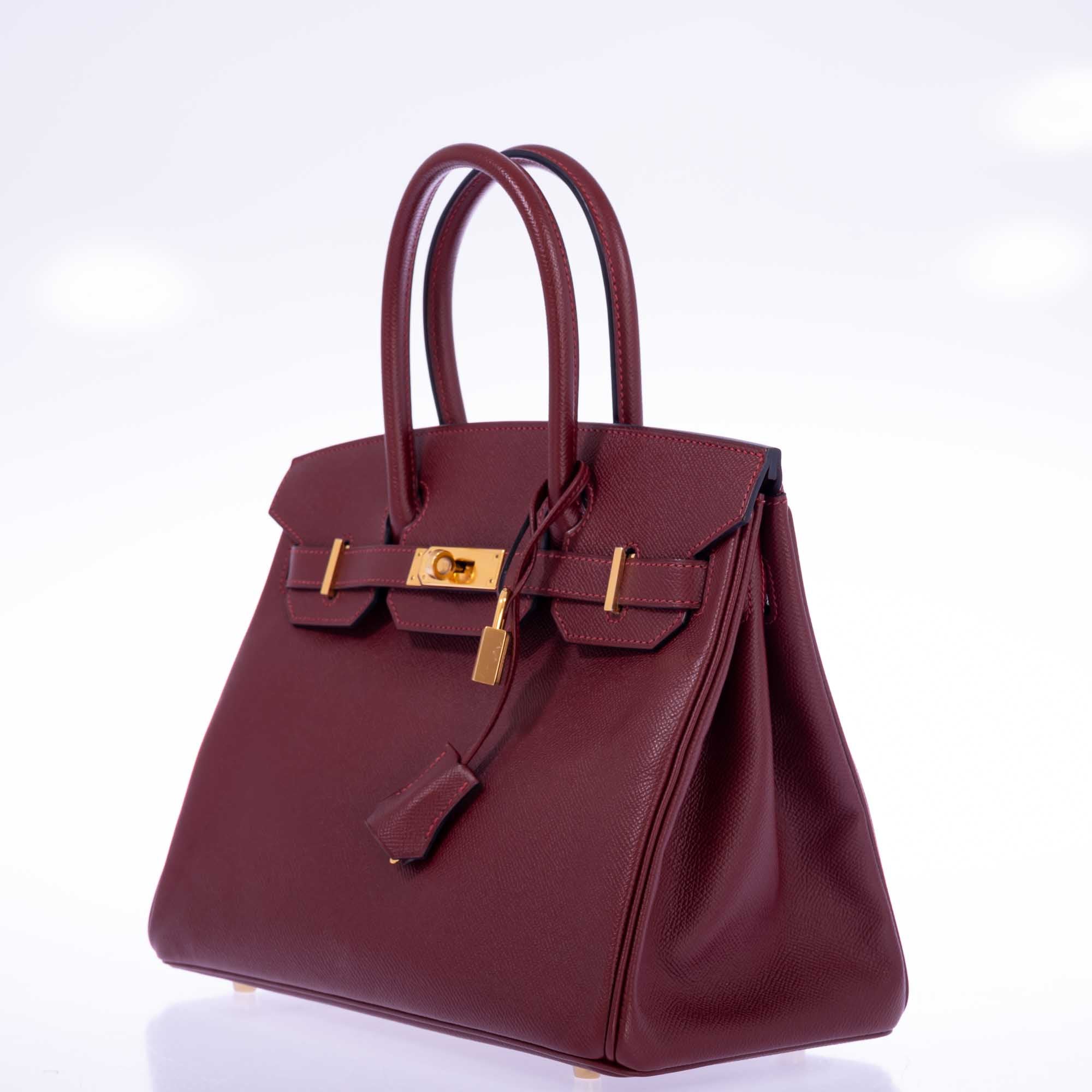 Hermès Birkin 30 Rouge H Epsom Gold Hardware