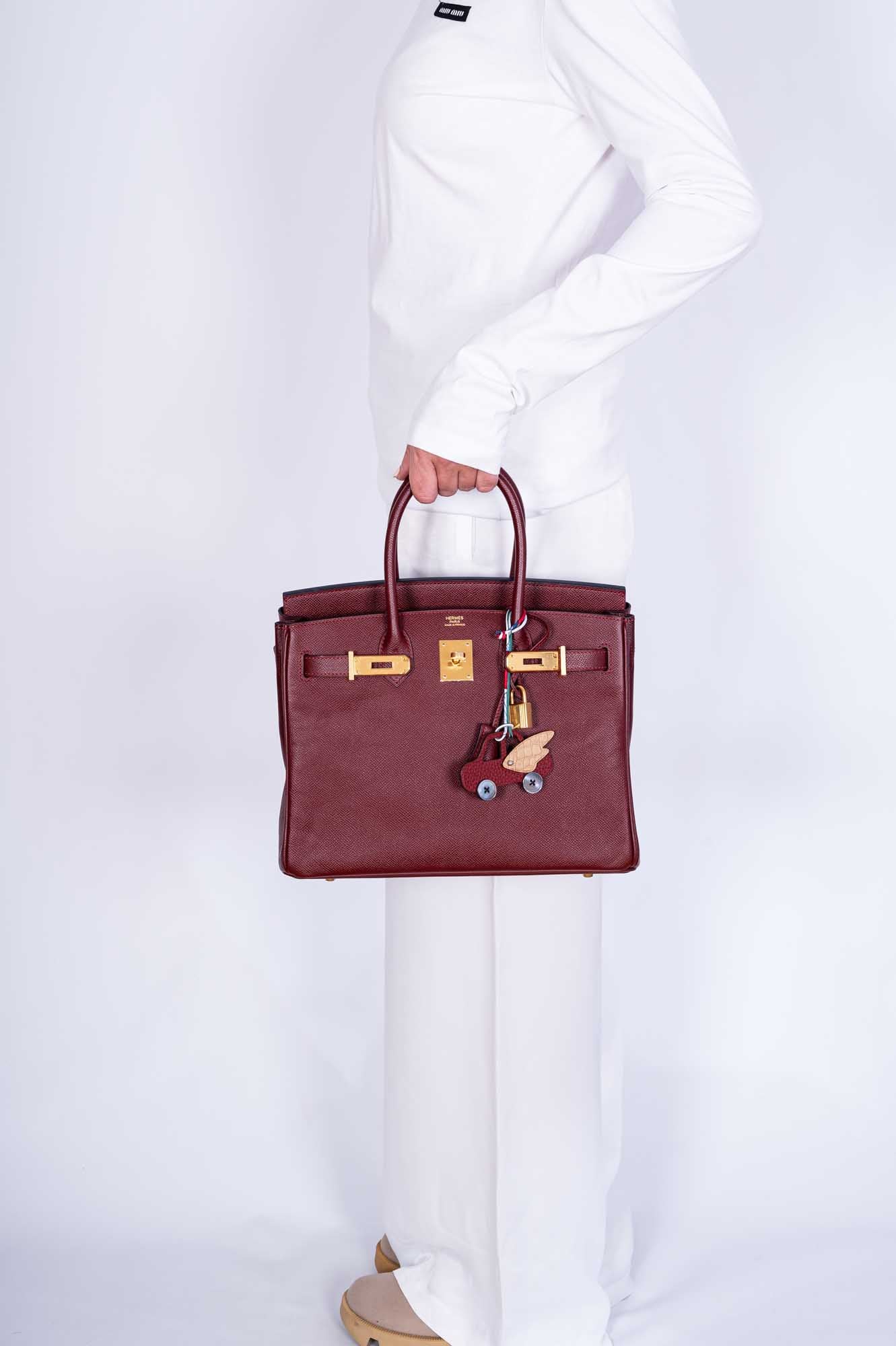 Hermès Birkin 30 Rouge H Epsom Gold Hardware