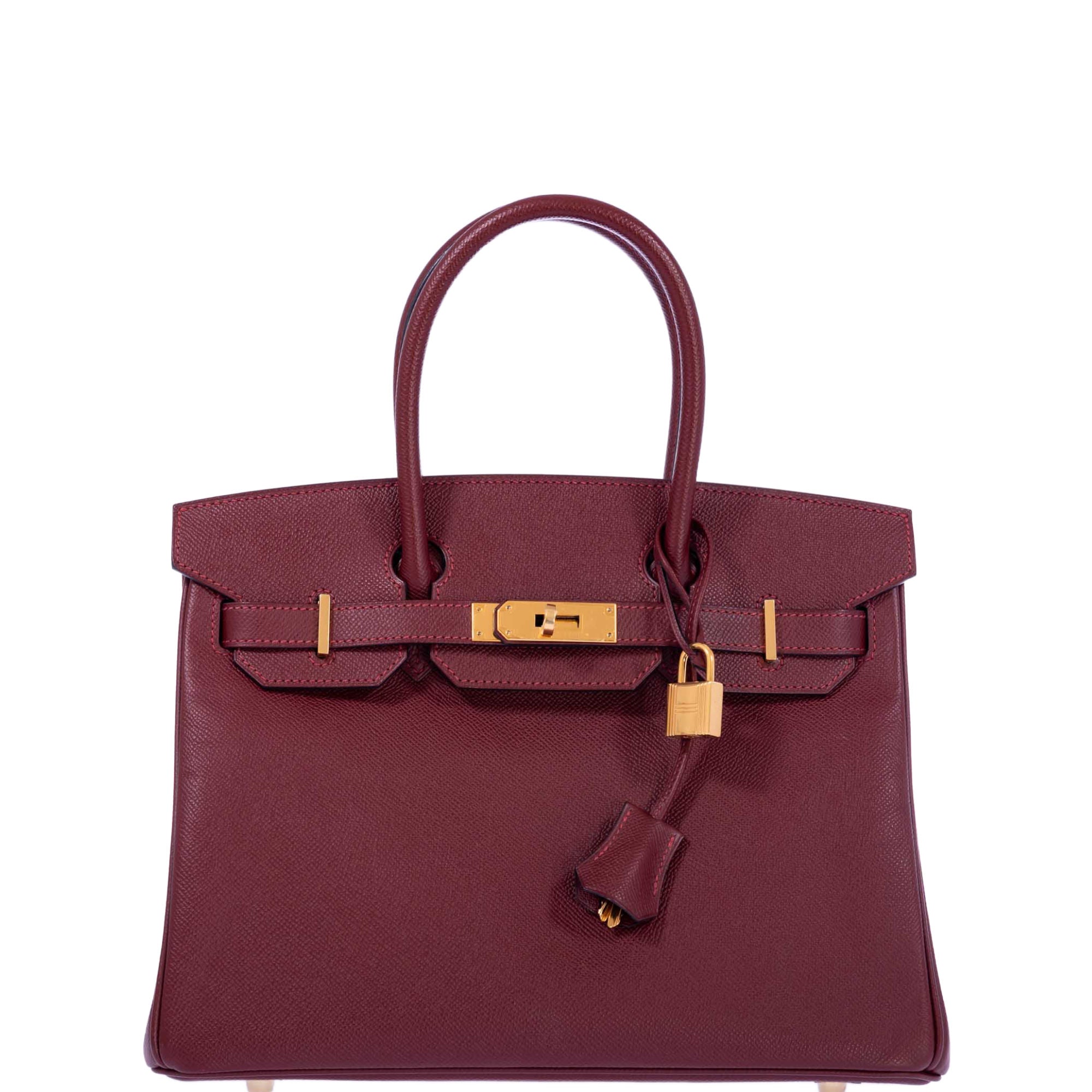 Hermès Birkin 30 Rouge H Epsom Gold Hardware