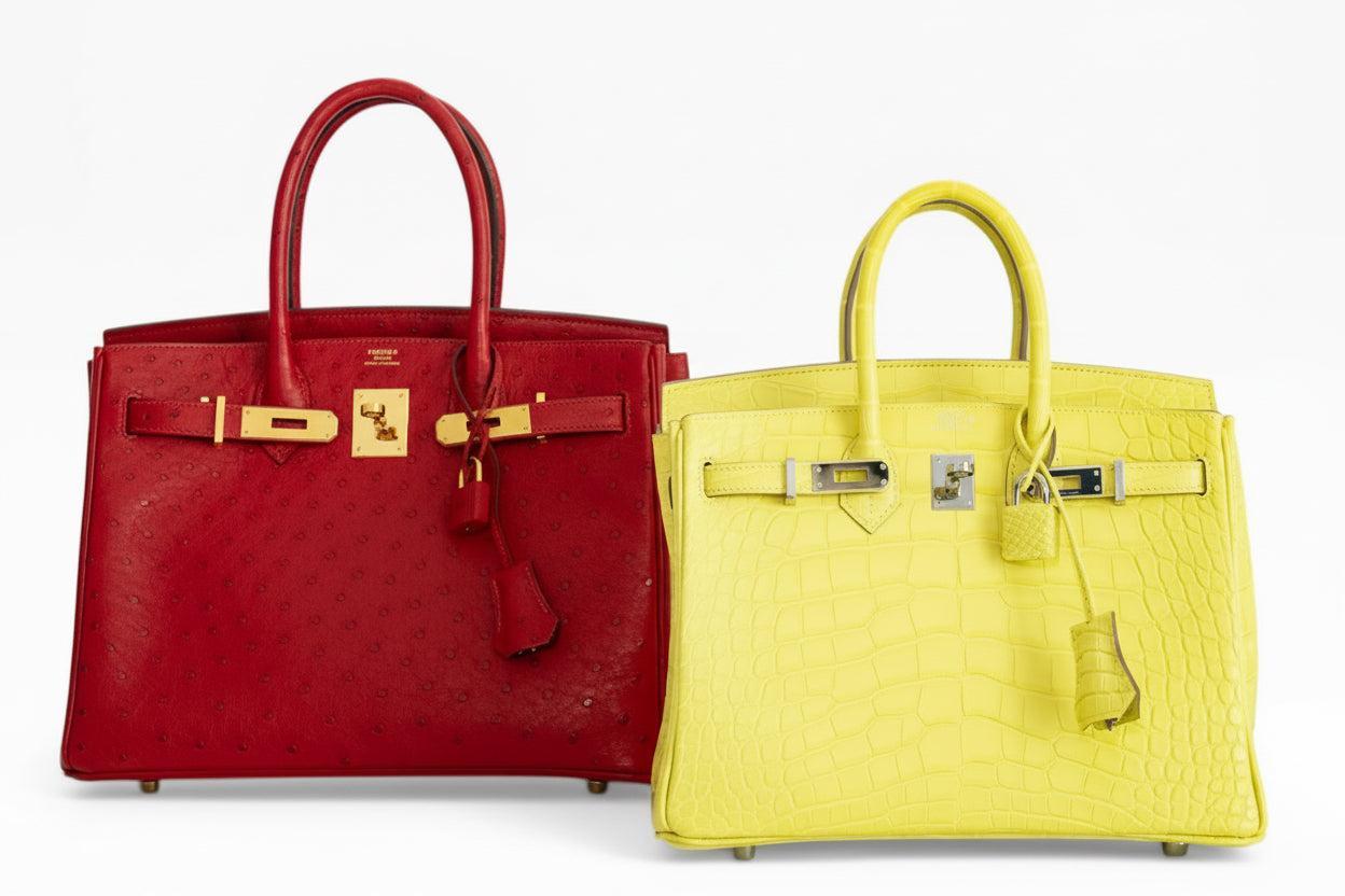 Hermès Birkin 30 Rouge Vif Ostrich Gold Hardware