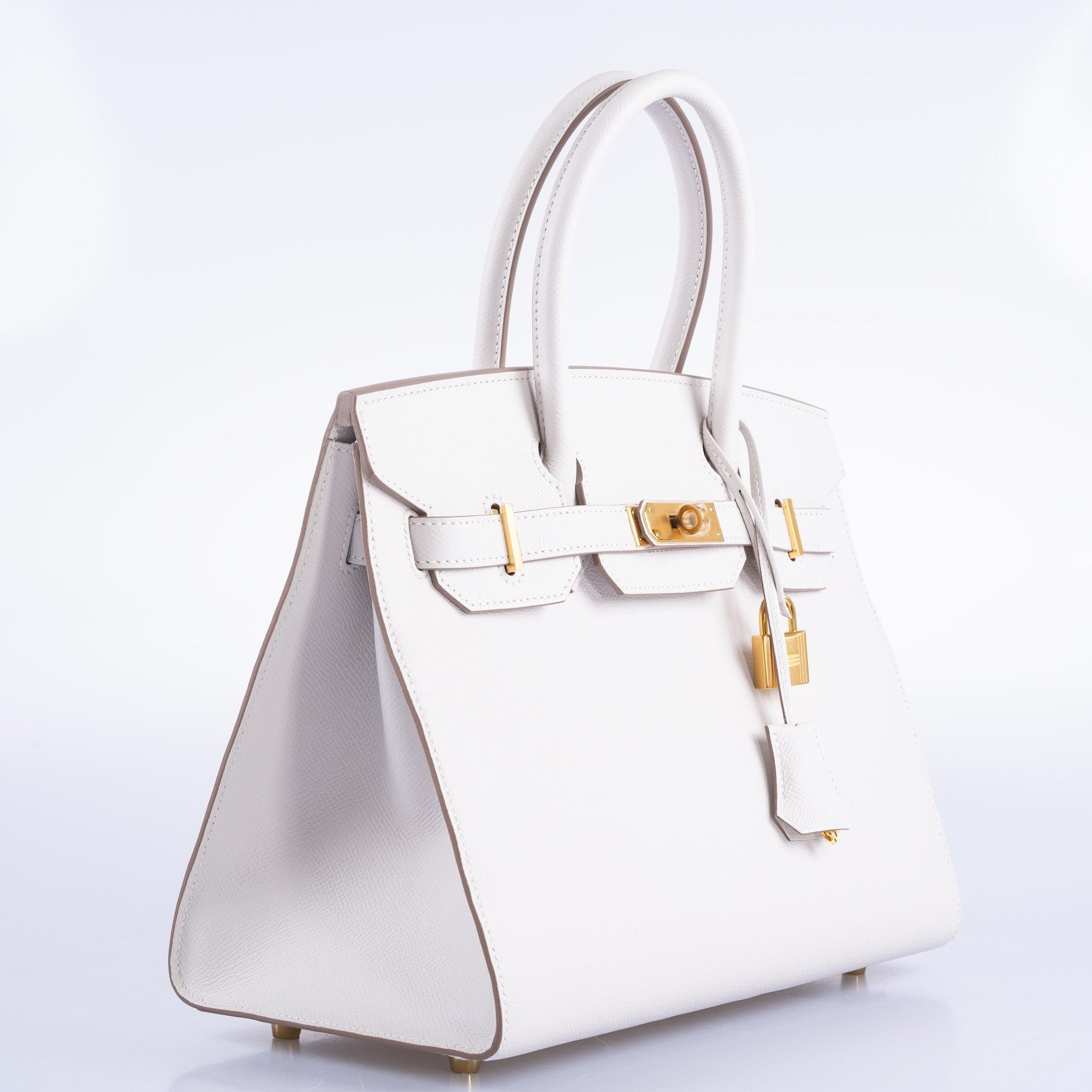 Hermès Birkin 30 Sellier Gris Pâle Epsom Gold Hardware
